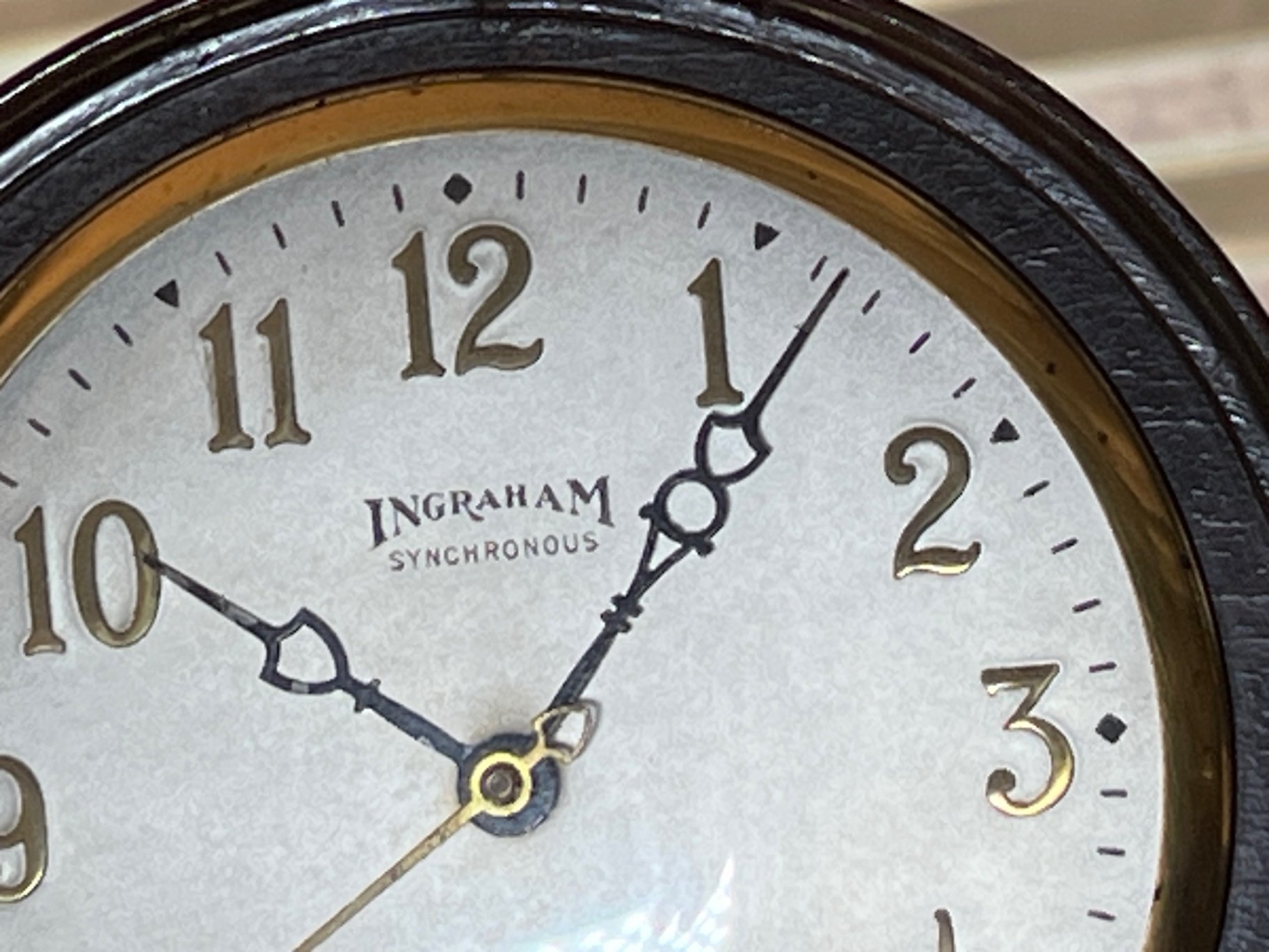 Antique Ingraham Mantel Clock with Synchronous Motor - image 2 of 5