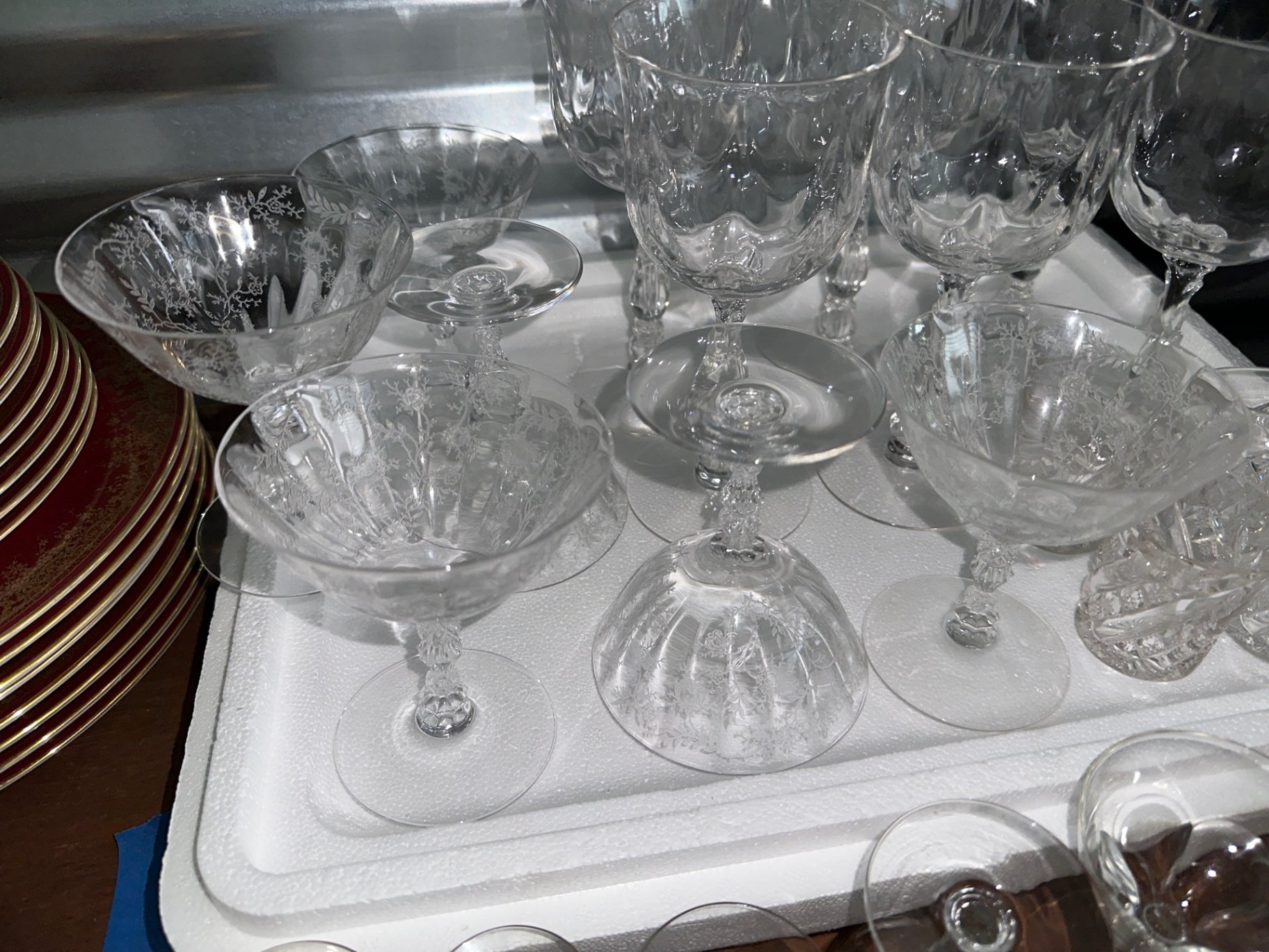 Crystal etched glassware and more  - image 6 of 6