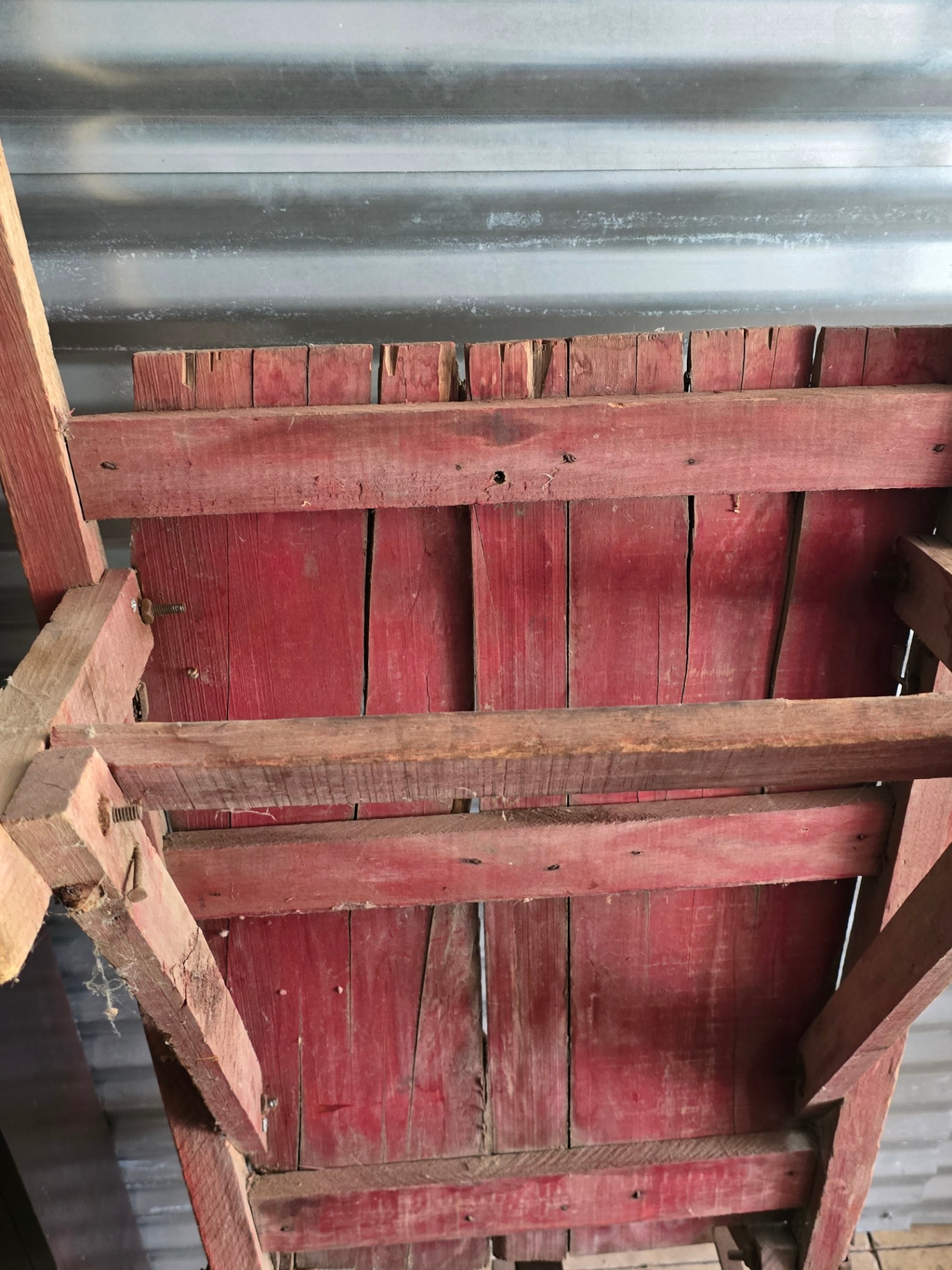 Antique wooden wheel barrow - image 10 of 14