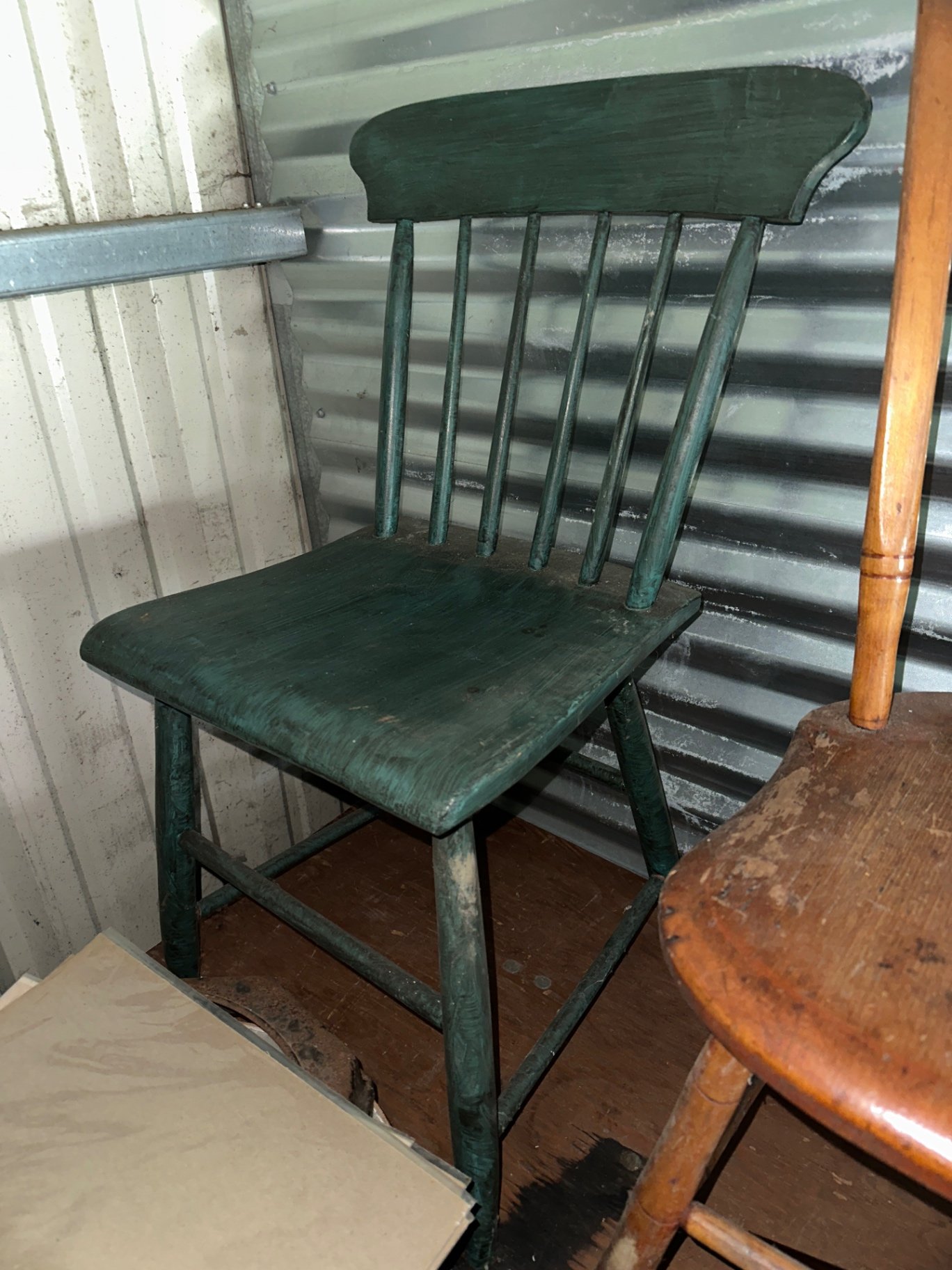 Green and Brown Wooden Chairs - image 1 of 5