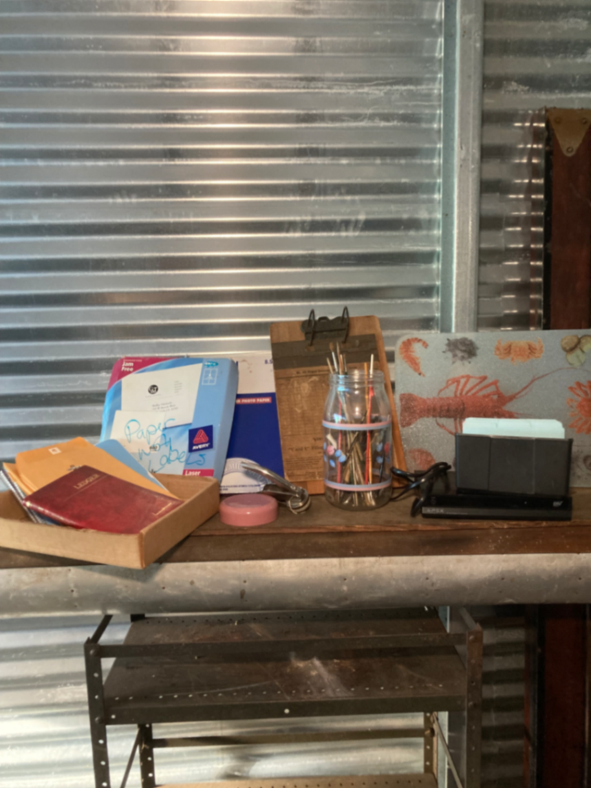 Assorted office supplies and a digital TV converter - image 3 of 8