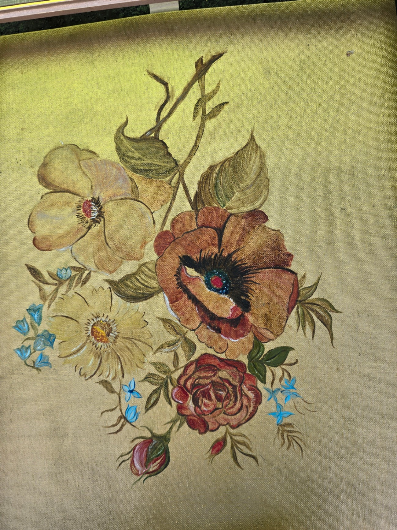 Four vintage floral framed artworks - image 6 of 12