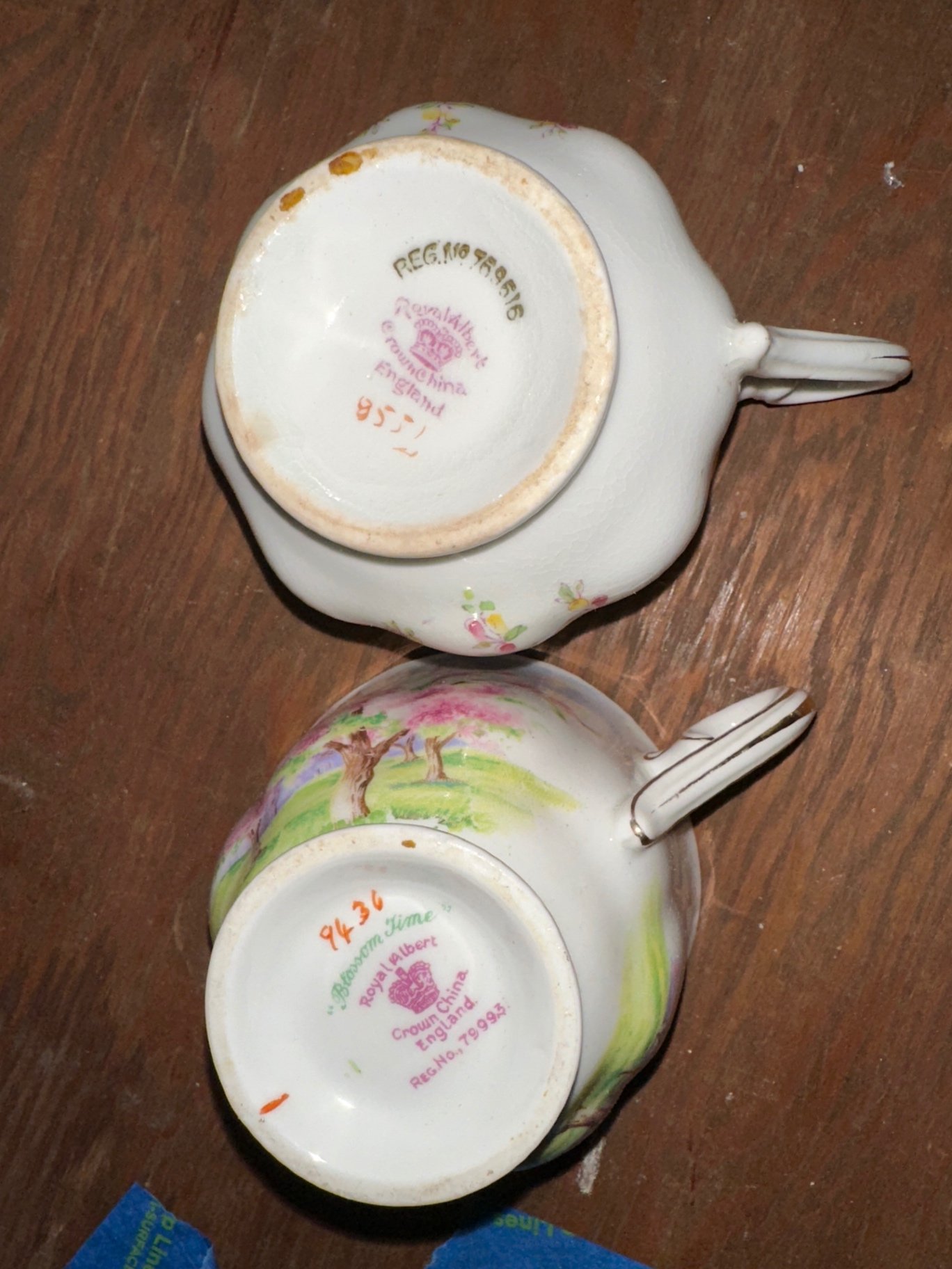 Porcelain serveware, canister, teacups  - image 11 of 13