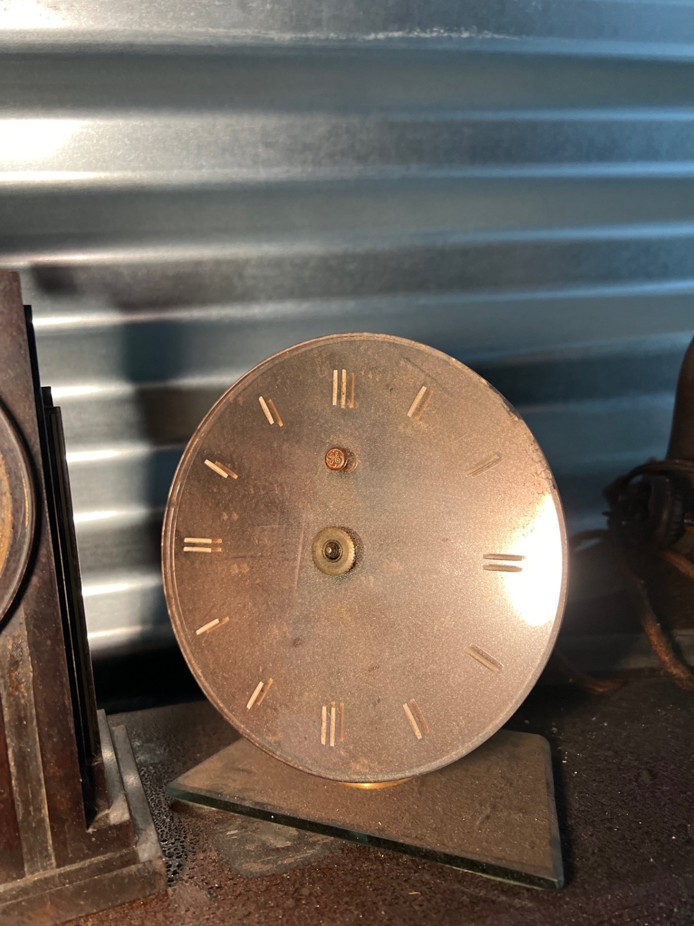 Vintage Telechron/GE clock components and decorative disk - image 5 of 8