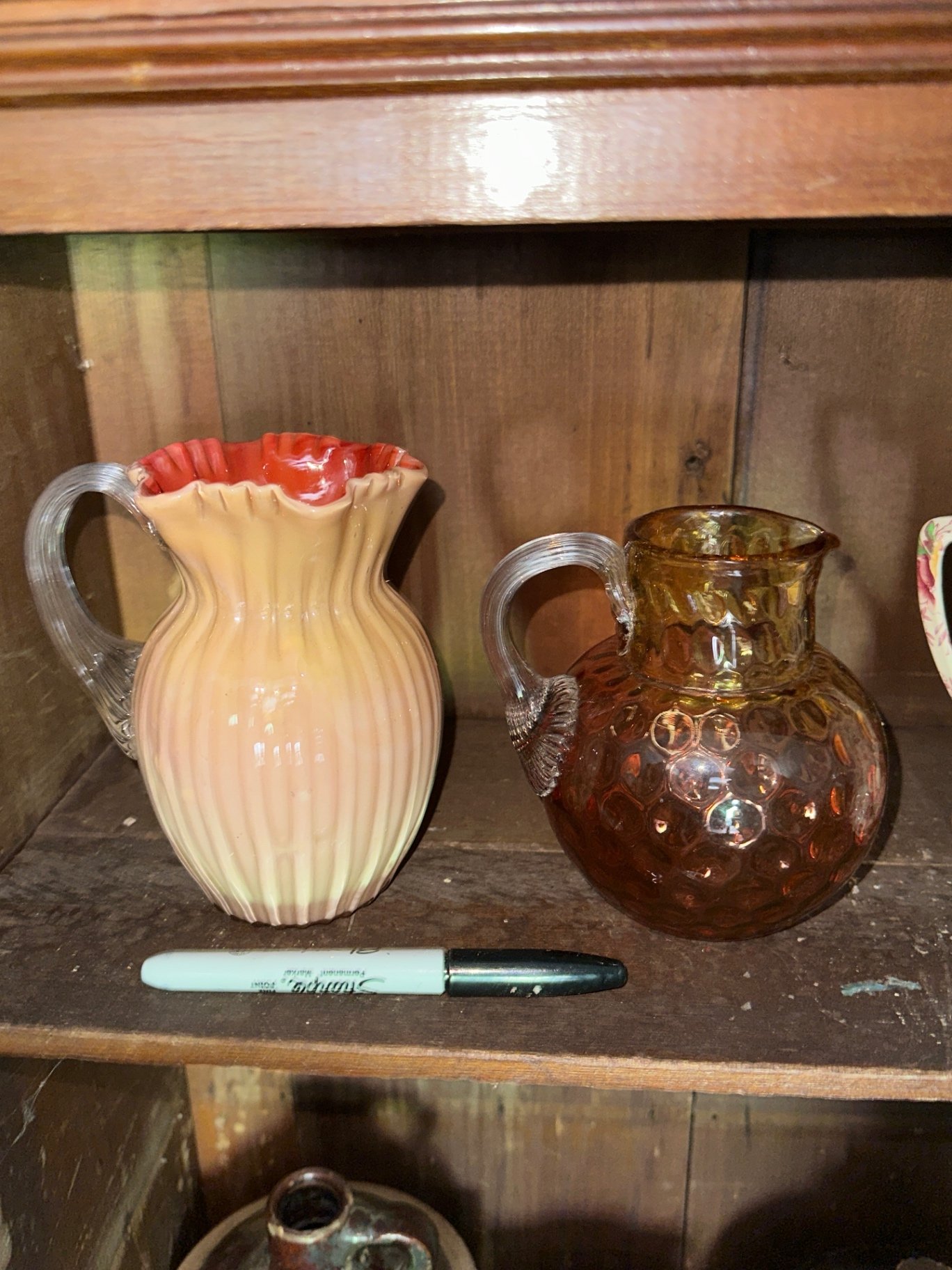 Assorted vintage ceramic and glass pitchers and jugs - image 4 of 6