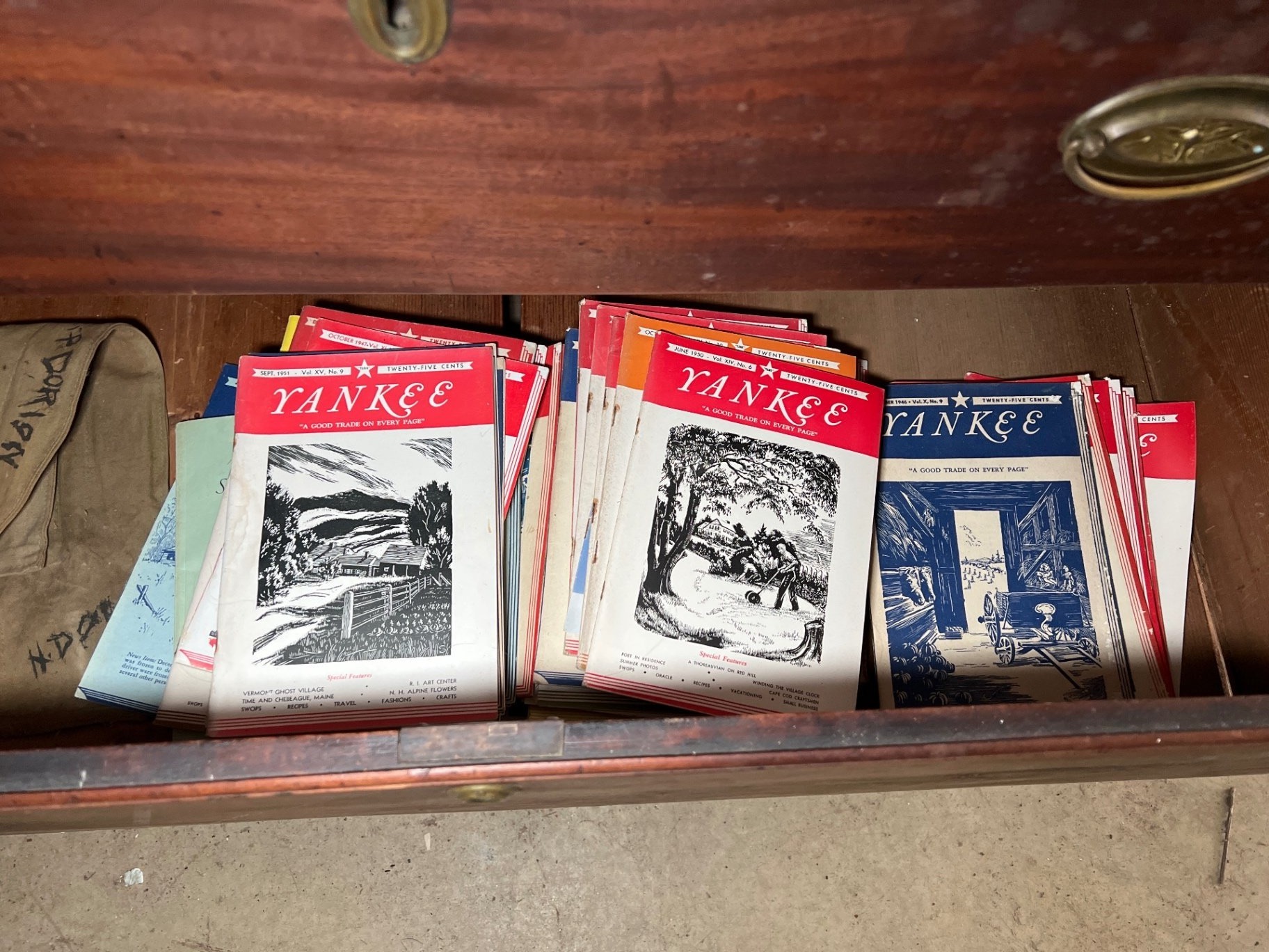 Collection of vintage Yankee magazines and related paper publications - image 1 of 8