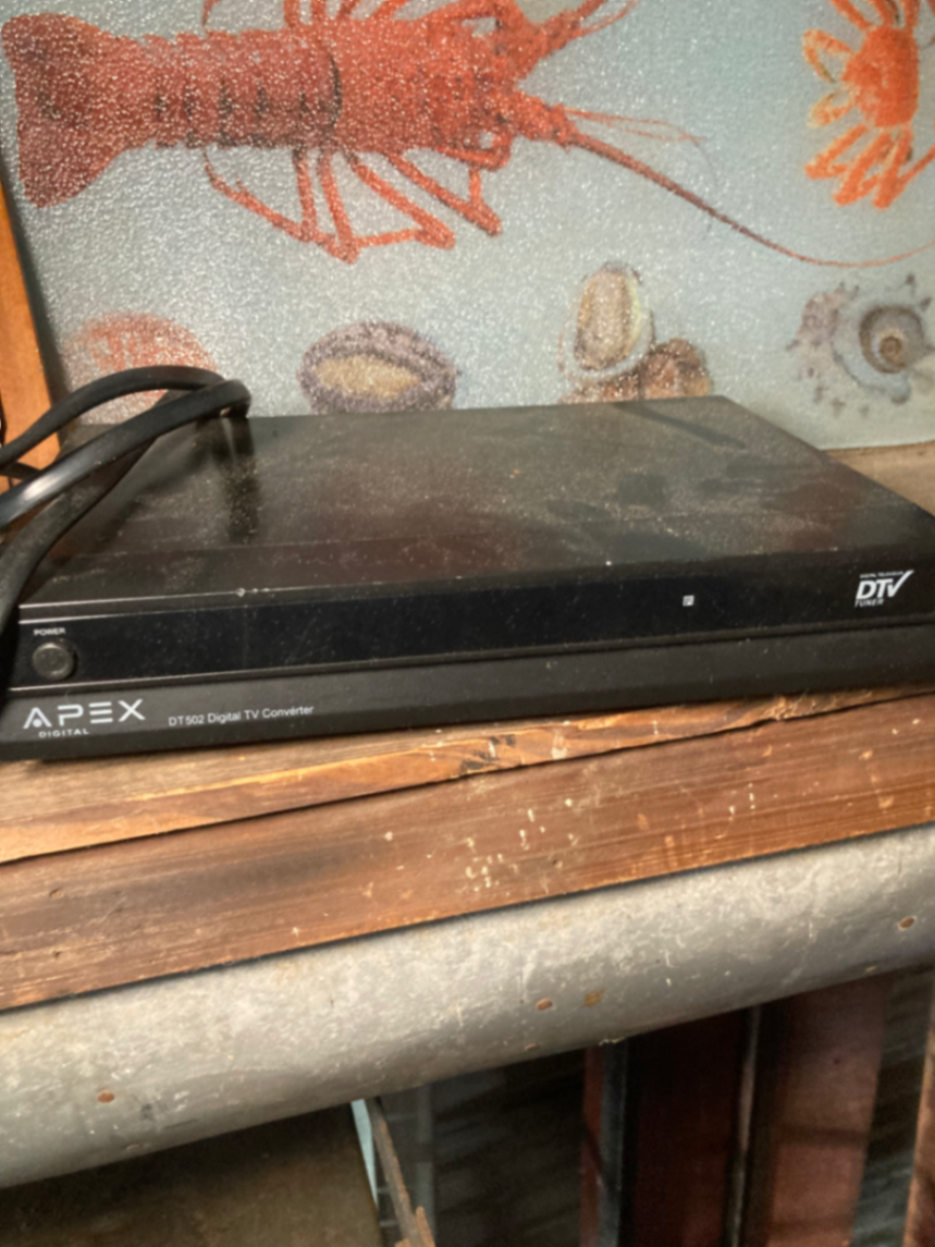 Assorted office supplies and a digital TV converter - image 8 of 8