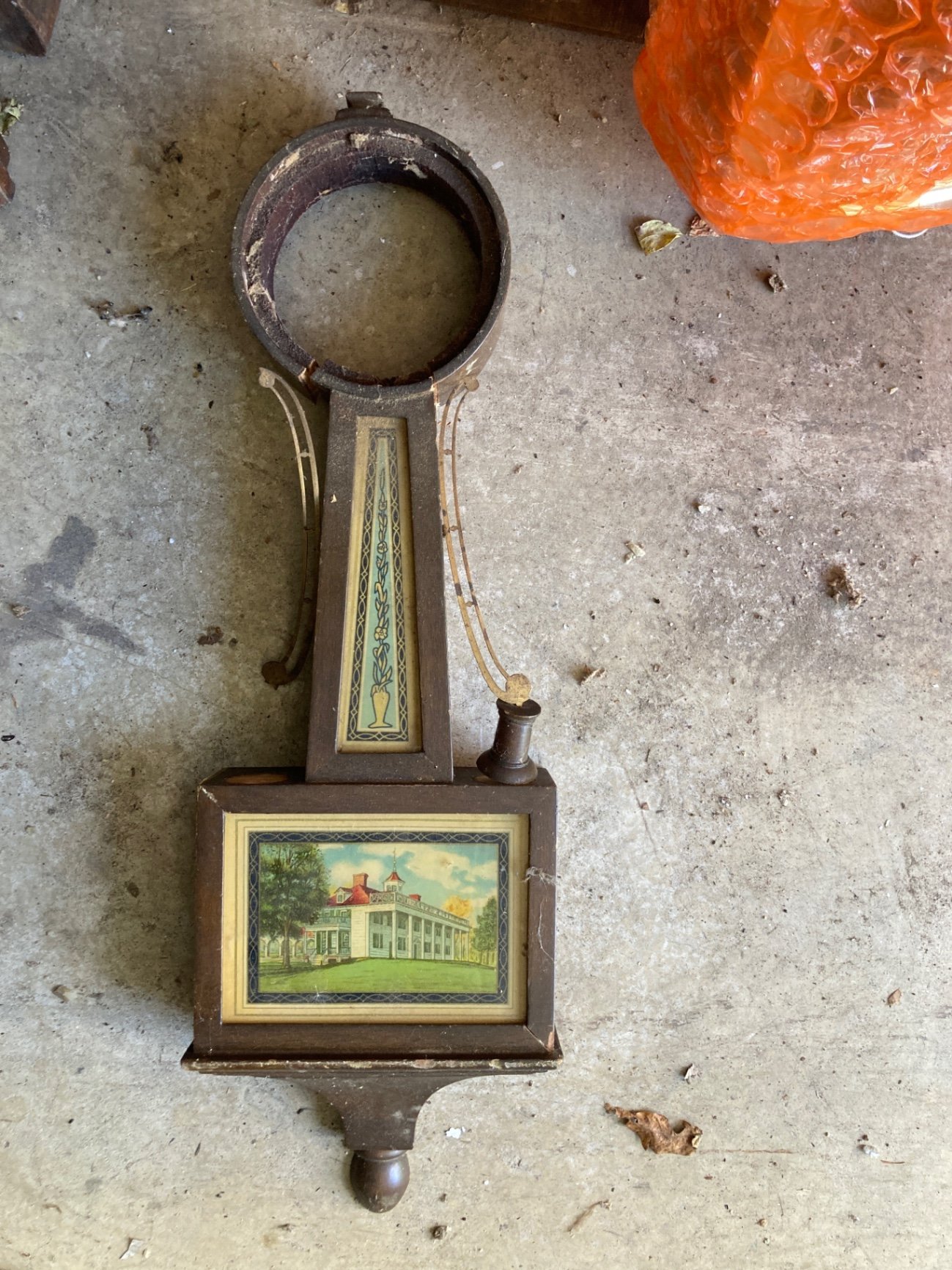 Collection of vintage gauges, barometer and decorative hardware - image 4 of 11