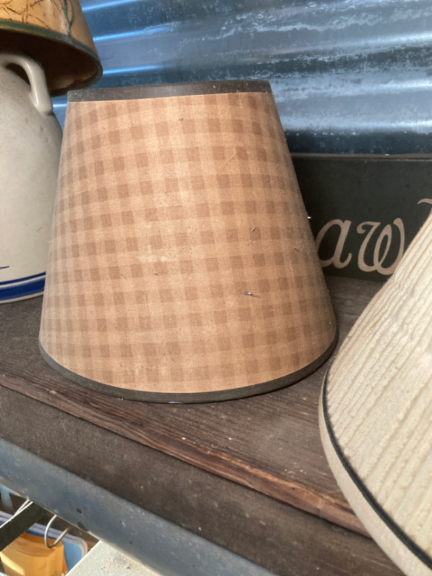 Assorted lamp shades and ceramic lamp base - image 2 of 7