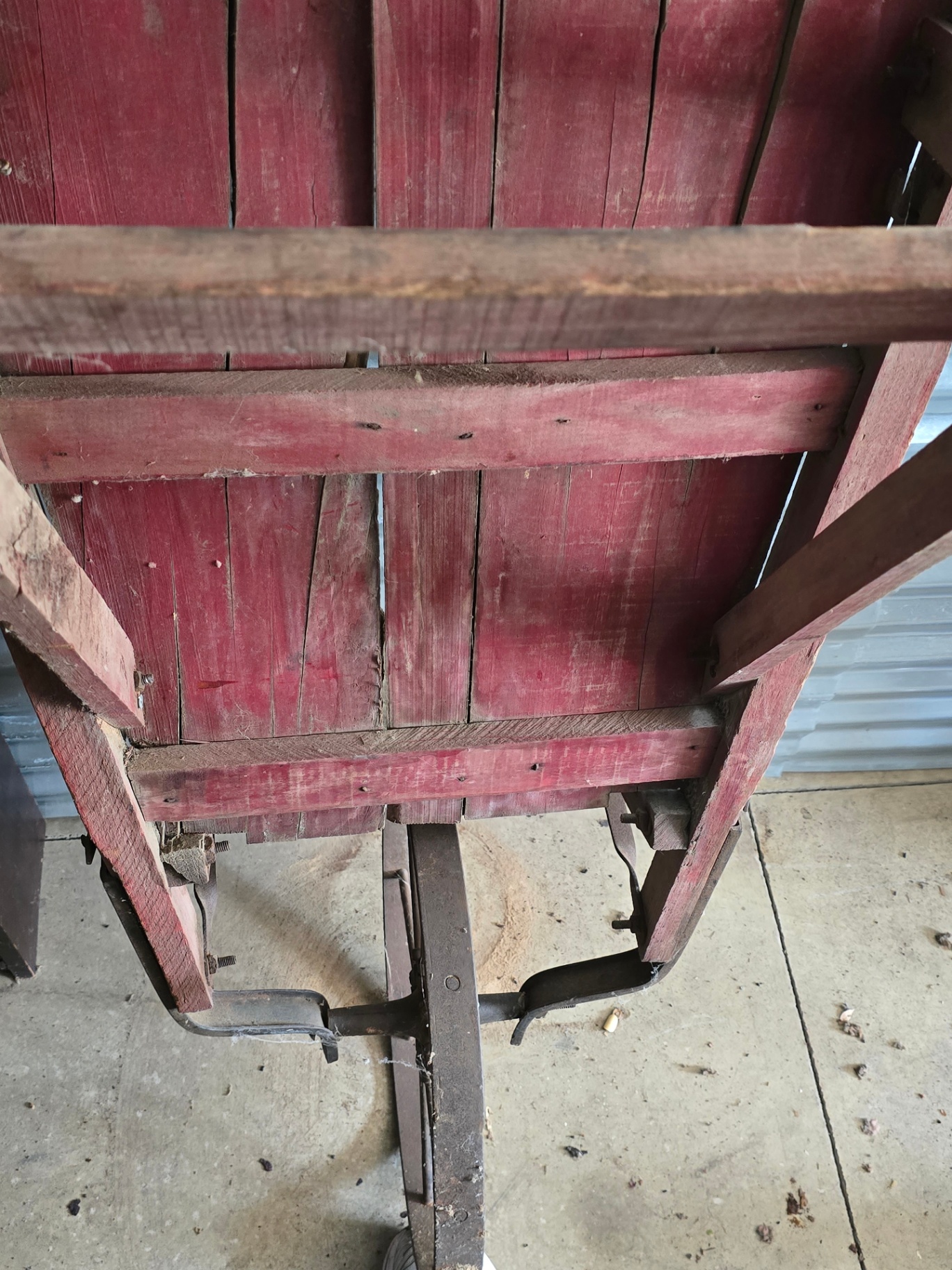 Antique wooden wheel barrow - image 12 of 14