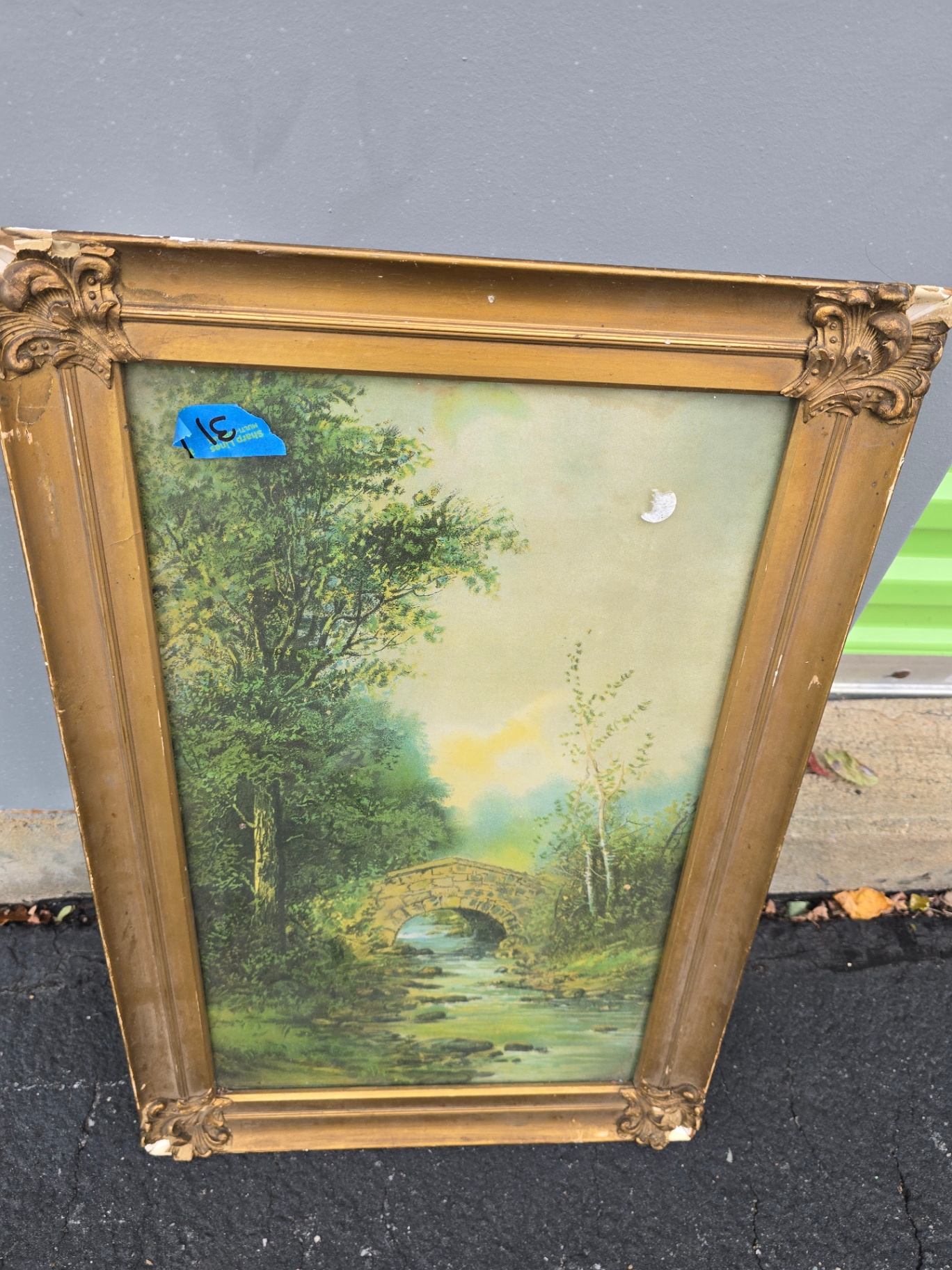 Pair of landscape paintings in ornate gilt frames - image 3 of 16