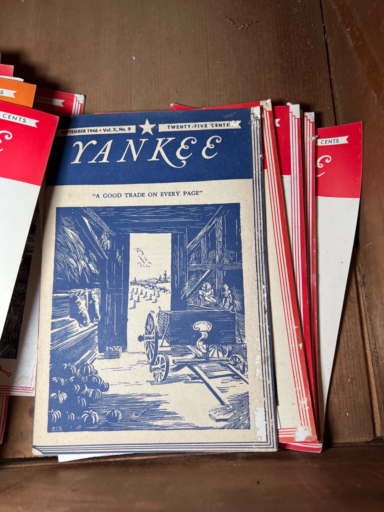 Collection of vintage Yankee magazines and related paper publications - image 6 of 8