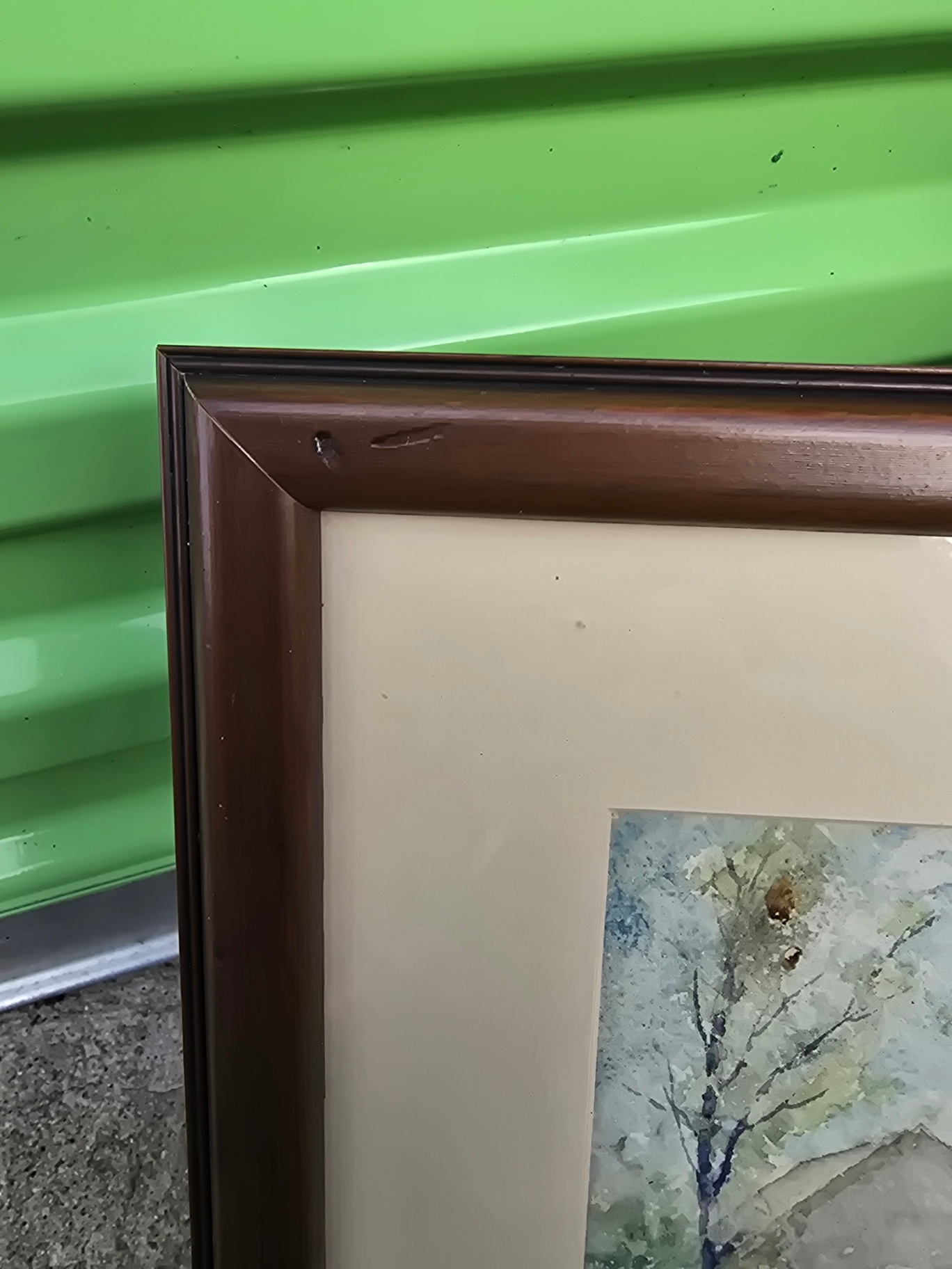 Framed, signed 1903 watercolor landscape - image 2 of 10