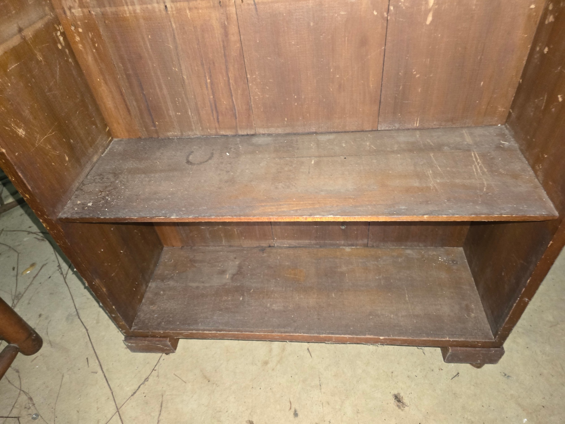 Wooden shelf cabinet with multiple shelves - image 4 of 17