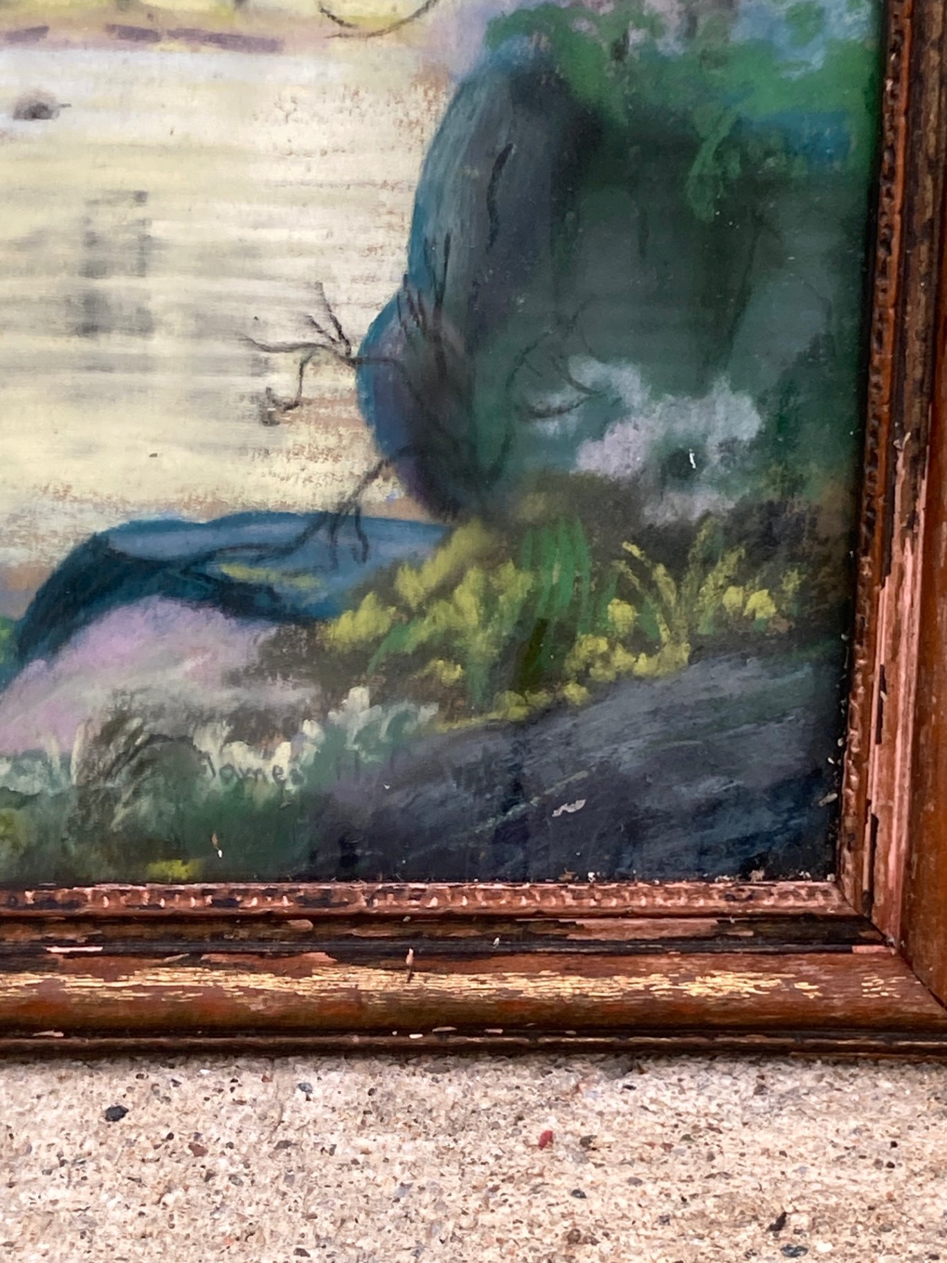 Collection of Framed Landscape and Figure Paintings - image 12 of 13