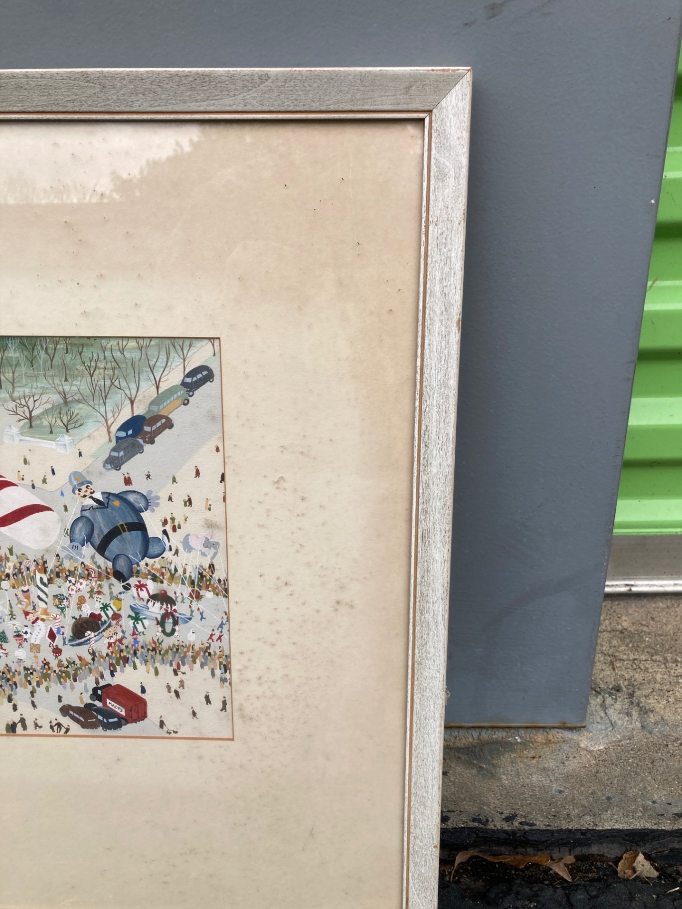 Framed Macy's holiday parade illustration with candy cane arch - image 5 of 5
