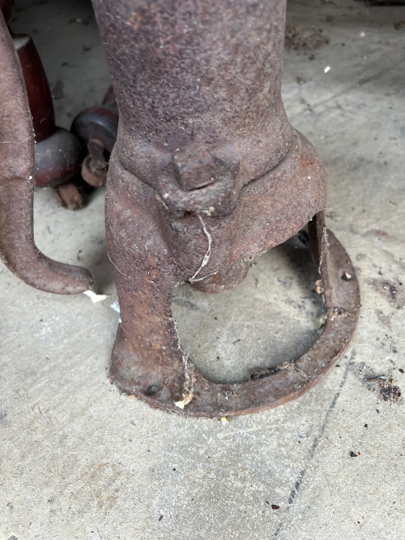 Rusty antique metal water pump and urn  - image 6 of 6