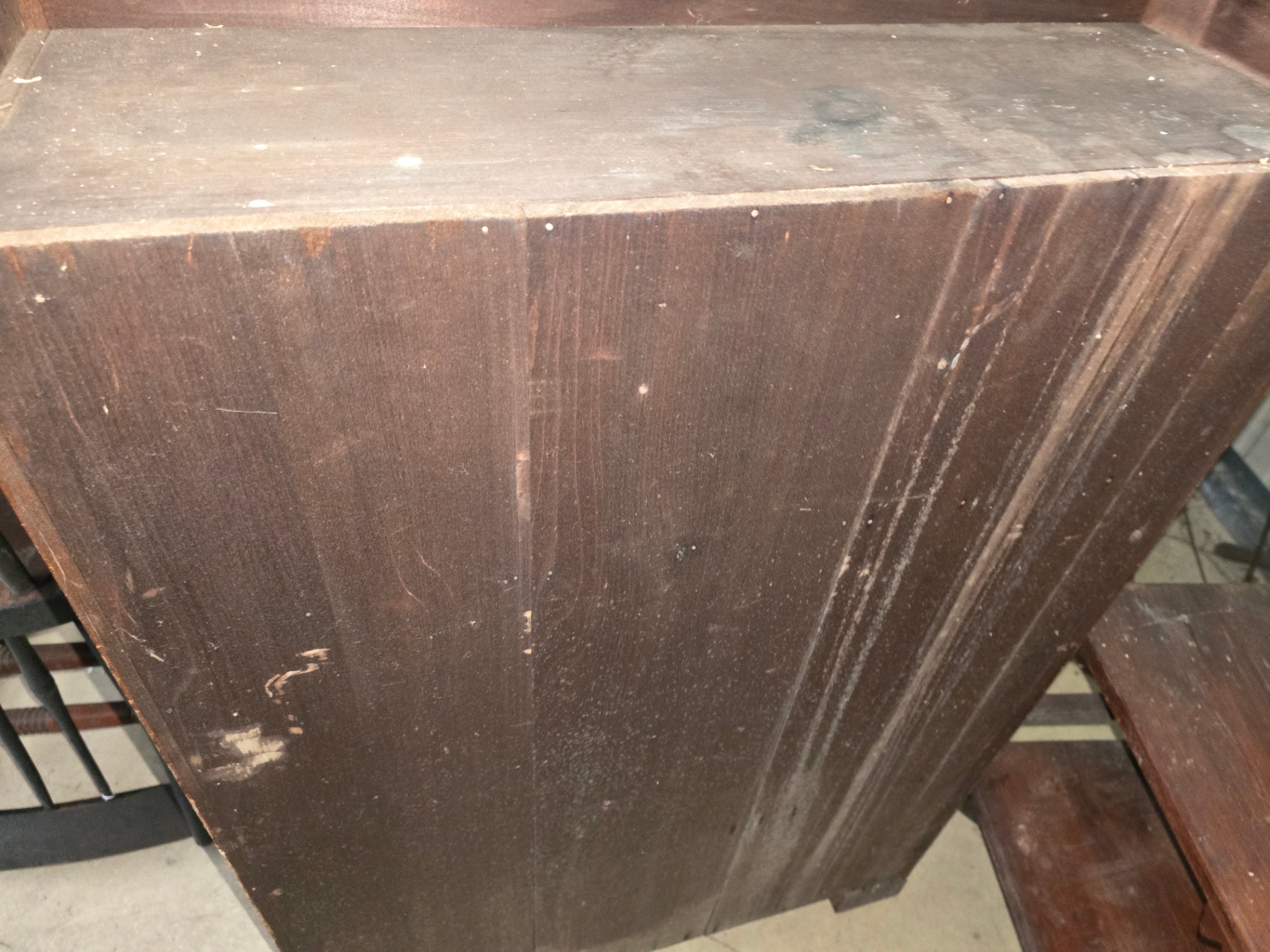 Wooden shelf cabinet with multiple shelves - image 12 of 17