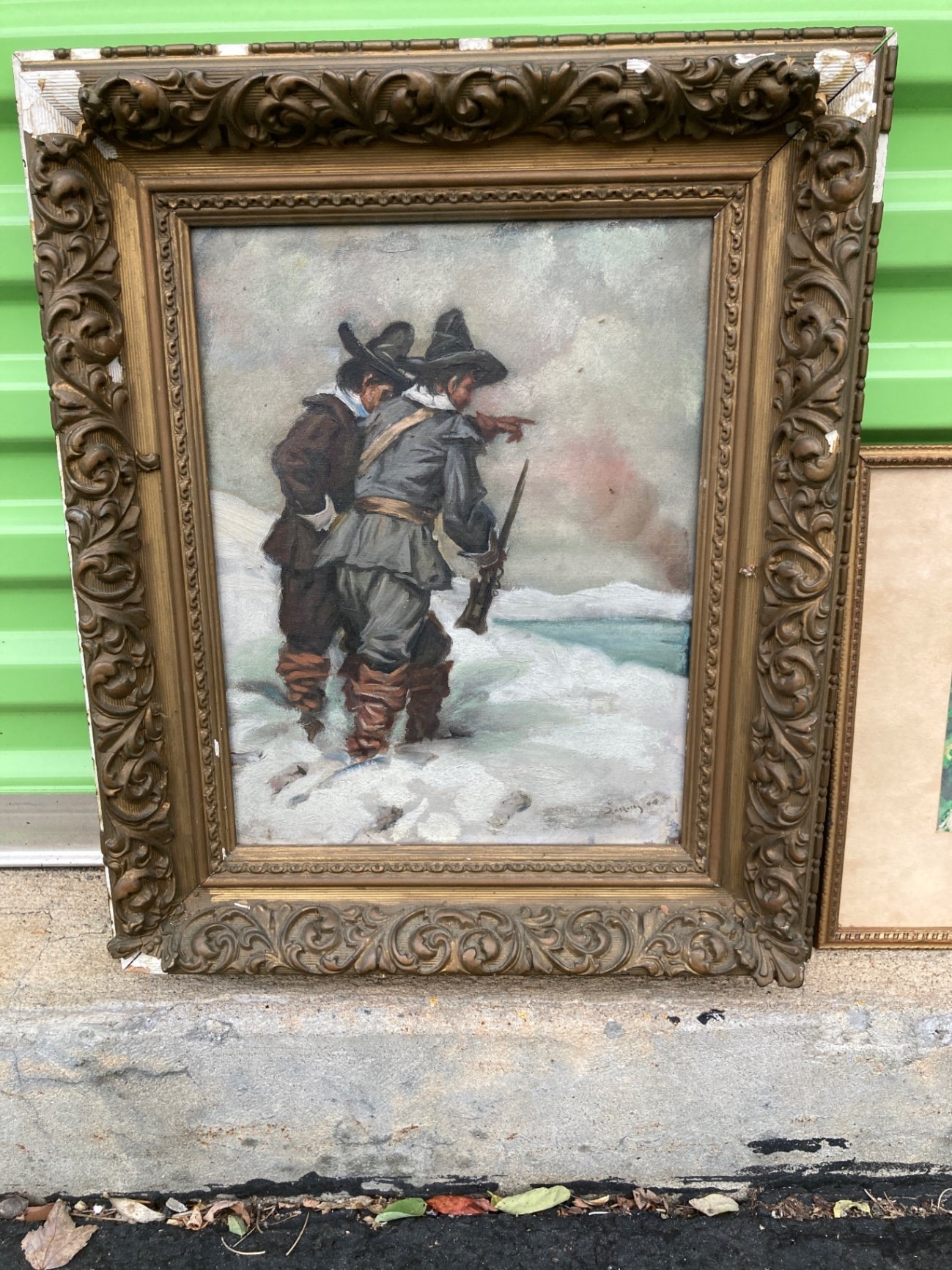 Collection of Framed Landscape and Figure Paintings - image 6 of 13