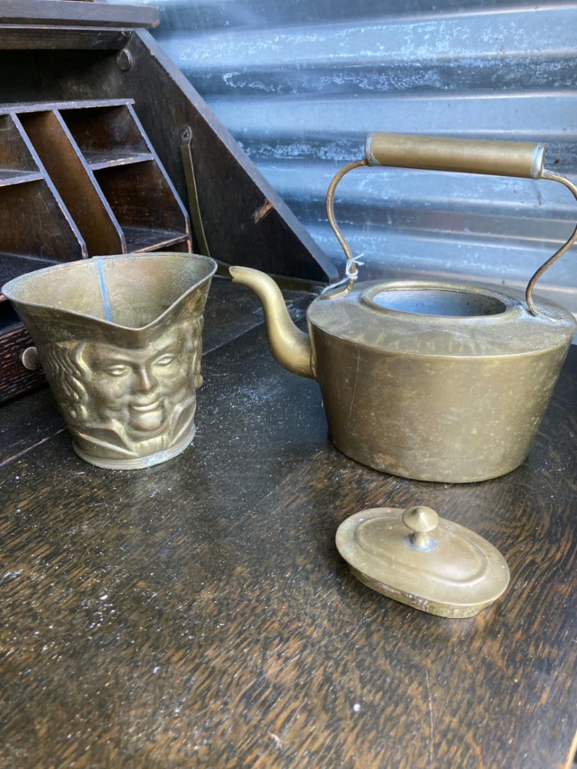 Assorted Vintage Brass and Iron Metalware - image 9 of 19