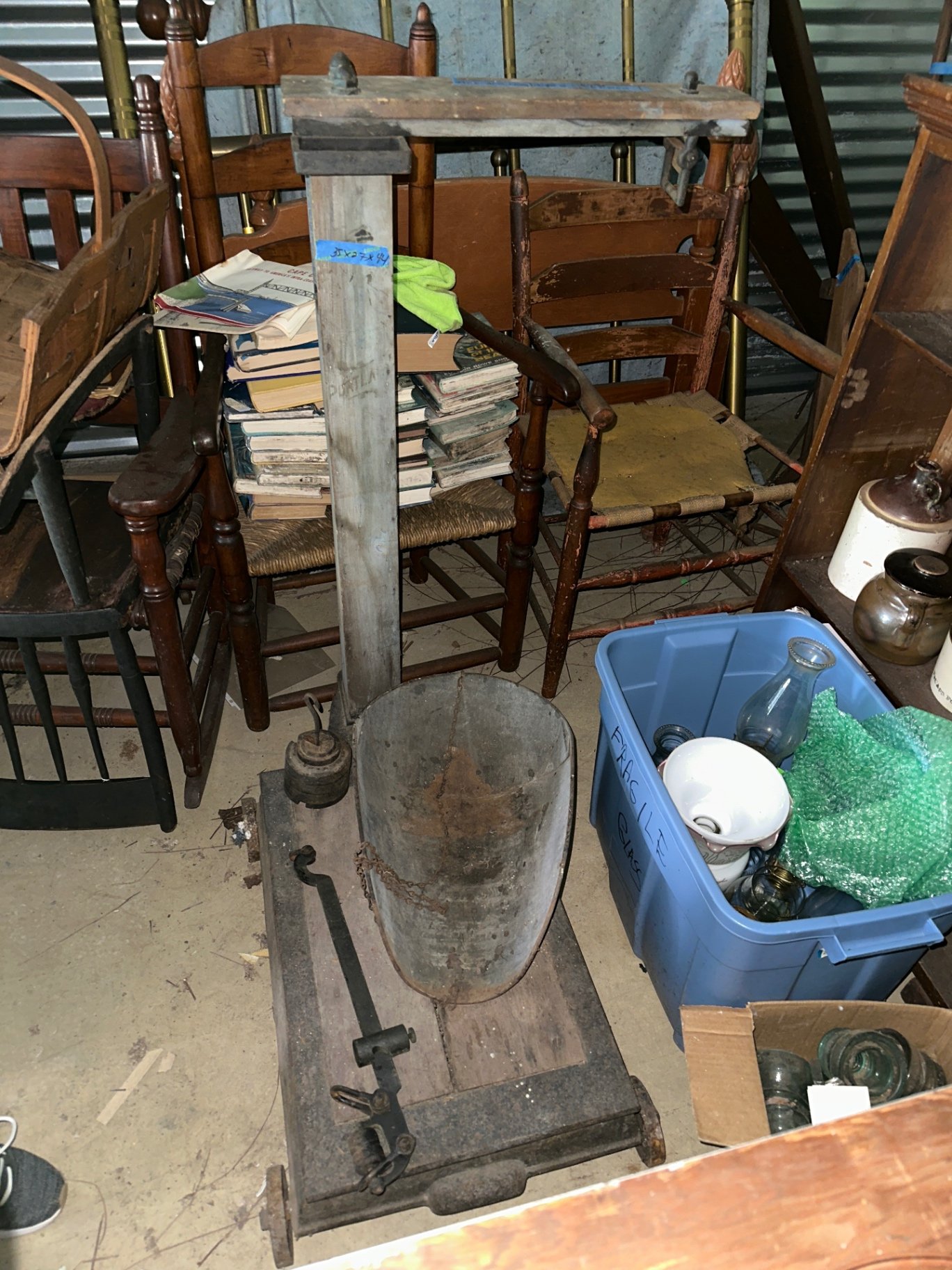 Antique Portland Scale with Weights - image 2 of 27