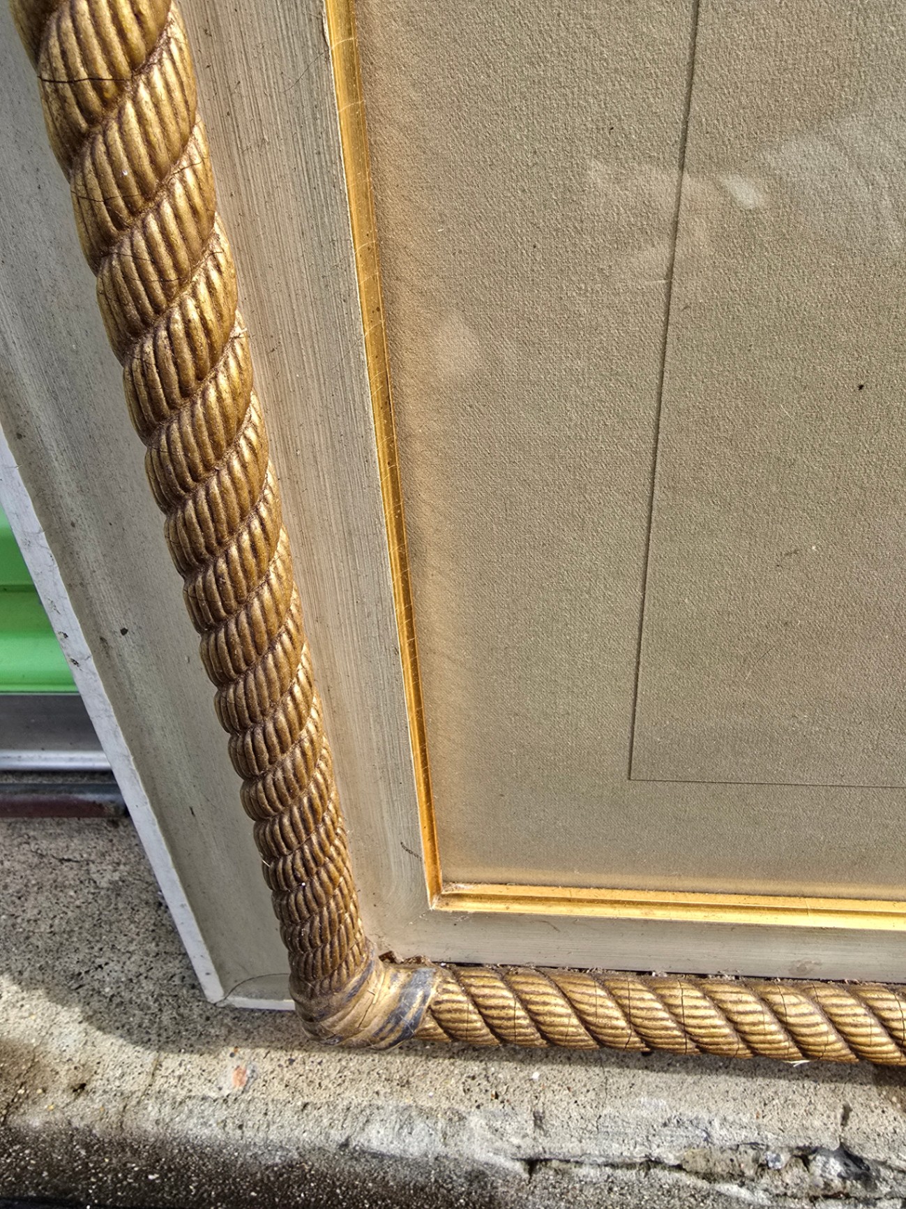 1885 Signed Ornate Rope-Frame Portrait - image 4 of 10