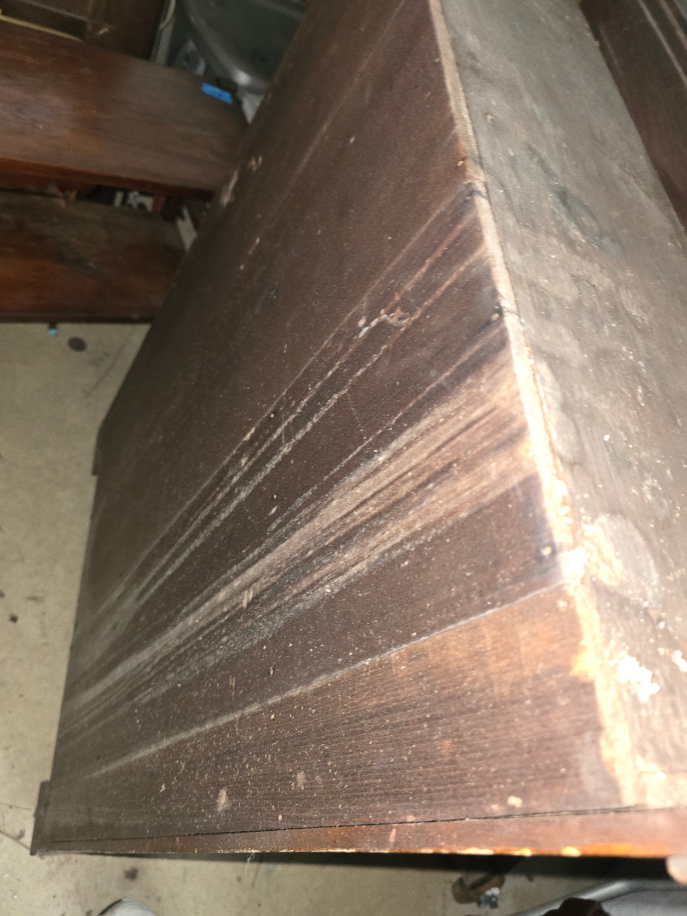 Wooden shelf cabinet with multiple shelves - image 8 of 17