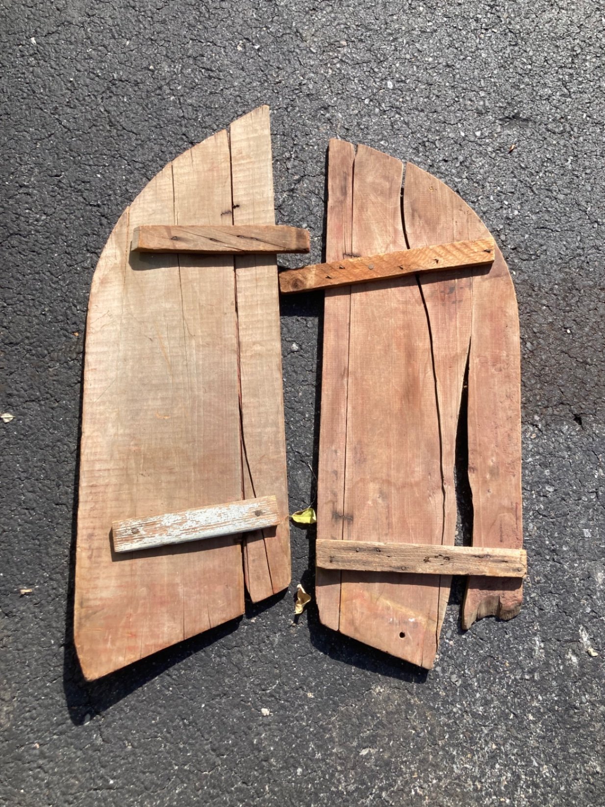 Assorted antique wooden tools and parts - image 5 of 5