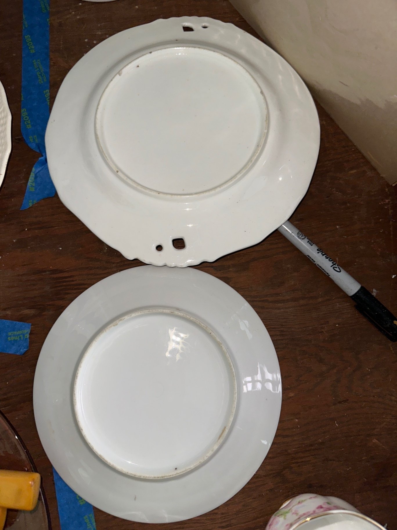 Porcelain serveware, canister, teacups  - image 7 of 13