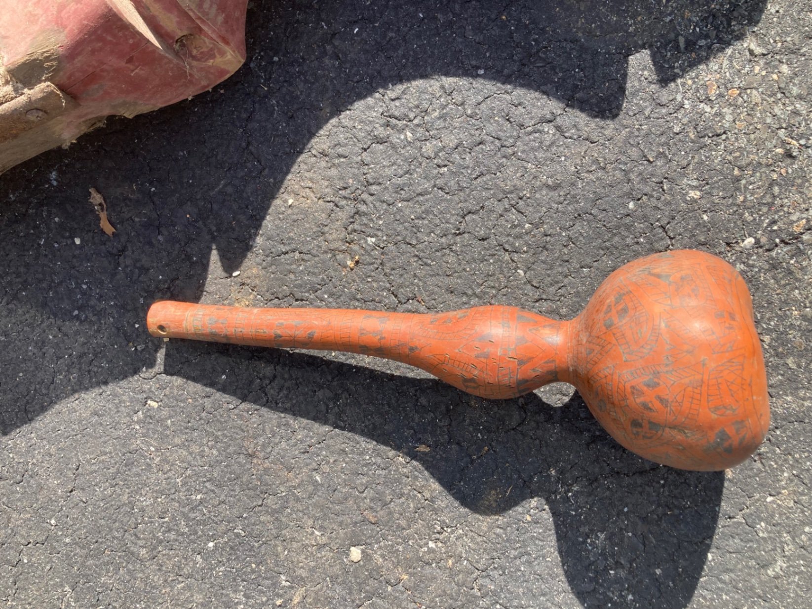 Assorted antique wooden tools and parts - image 2 of 5