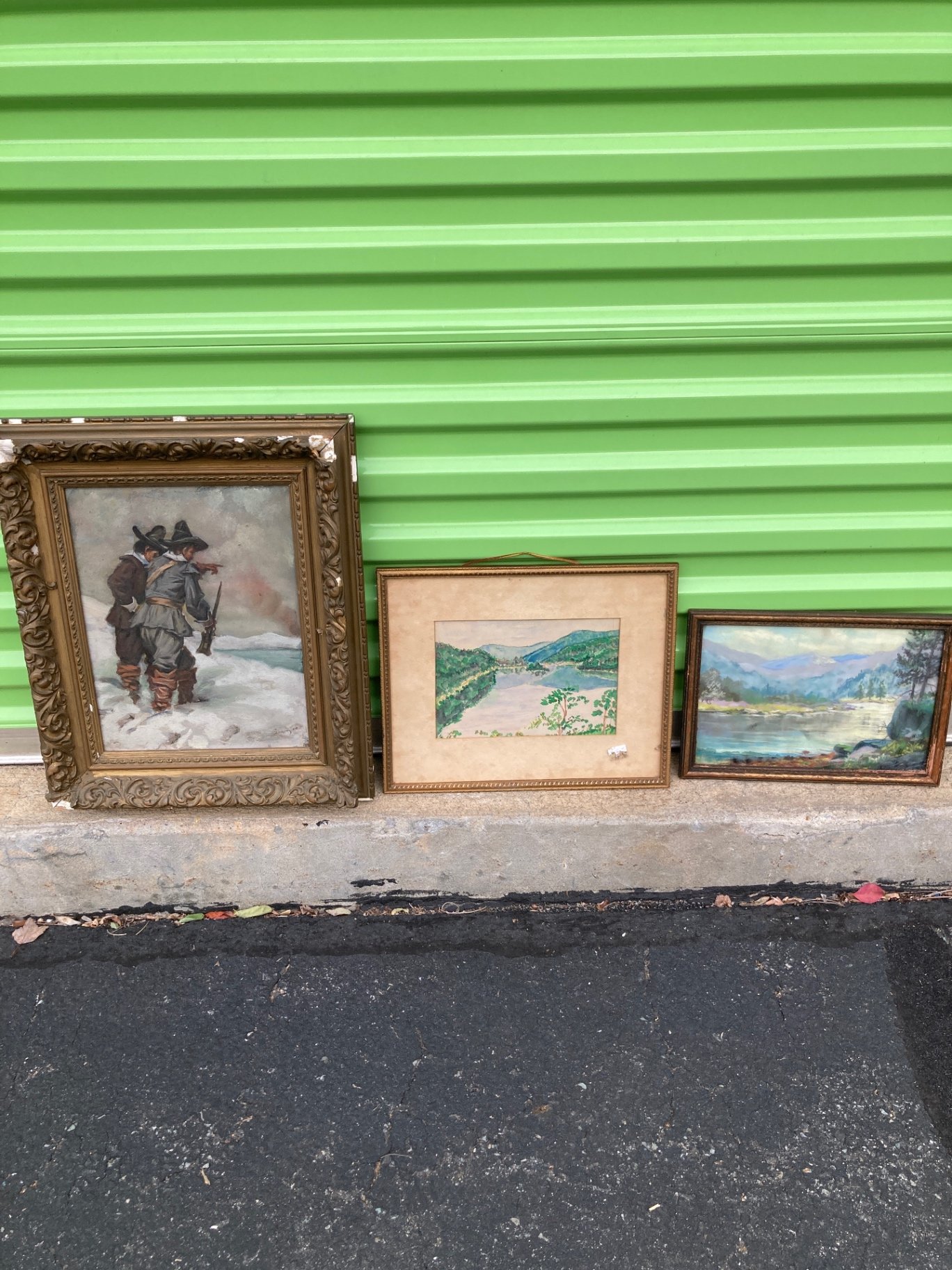 Collection of Framed Landscape and Figure Paintings - image 1 of 13
