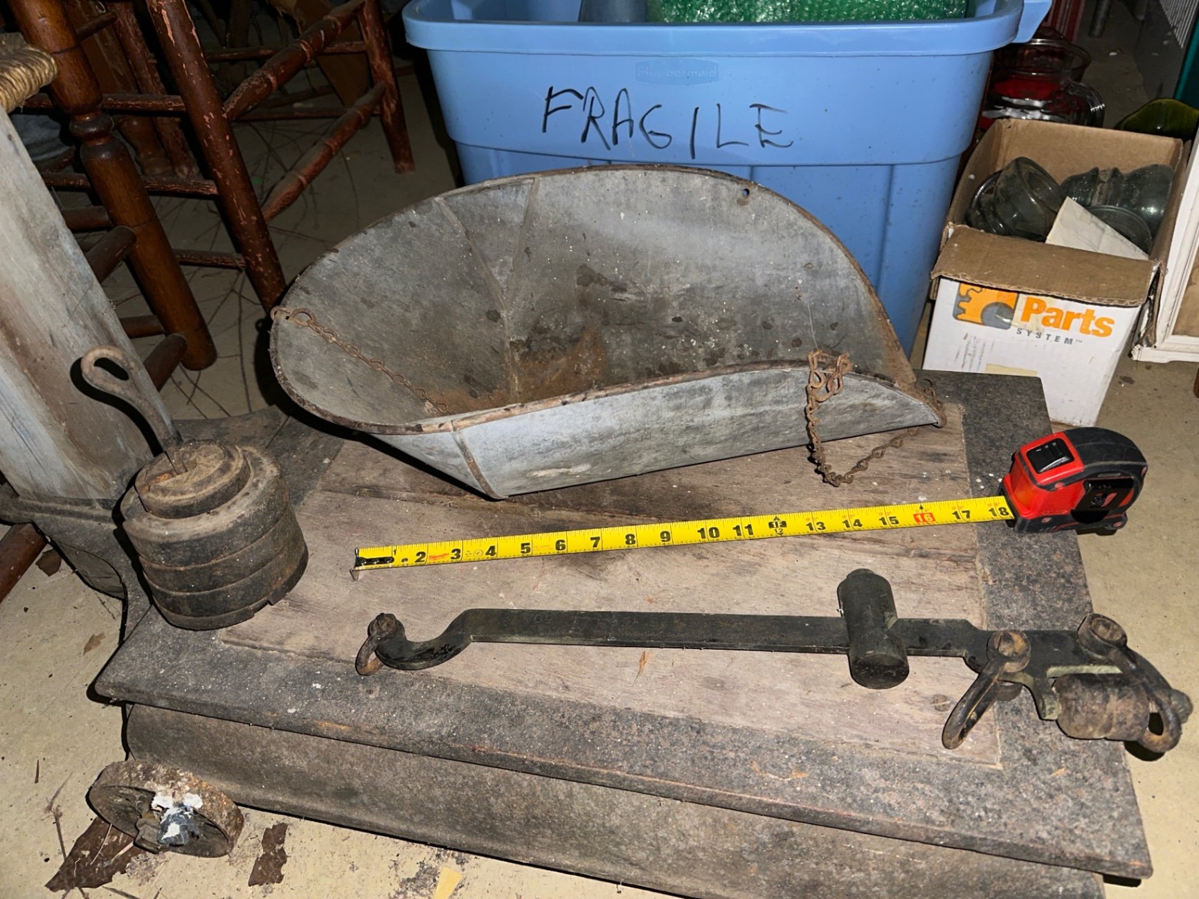 Antique Portland Scale with Weights - image 3 of 27