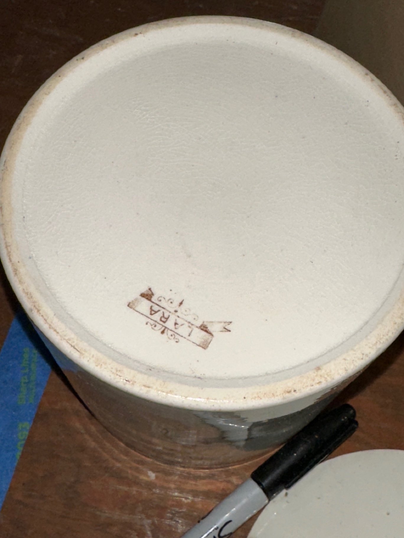 Porcelain serveware, canister, teacups  - image 3 of 13