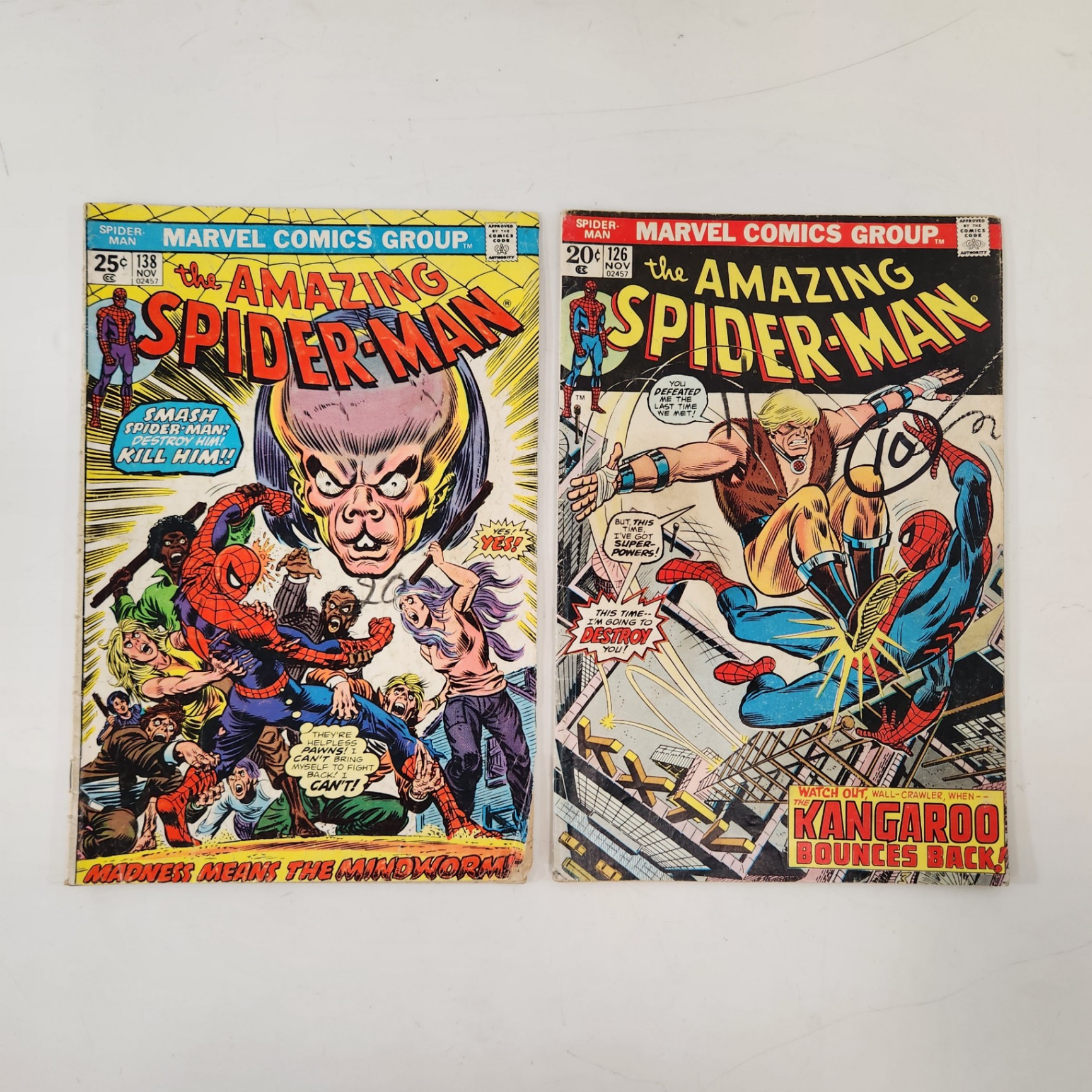 Amazing Spiderman 126 and 138 - image 1 of 5