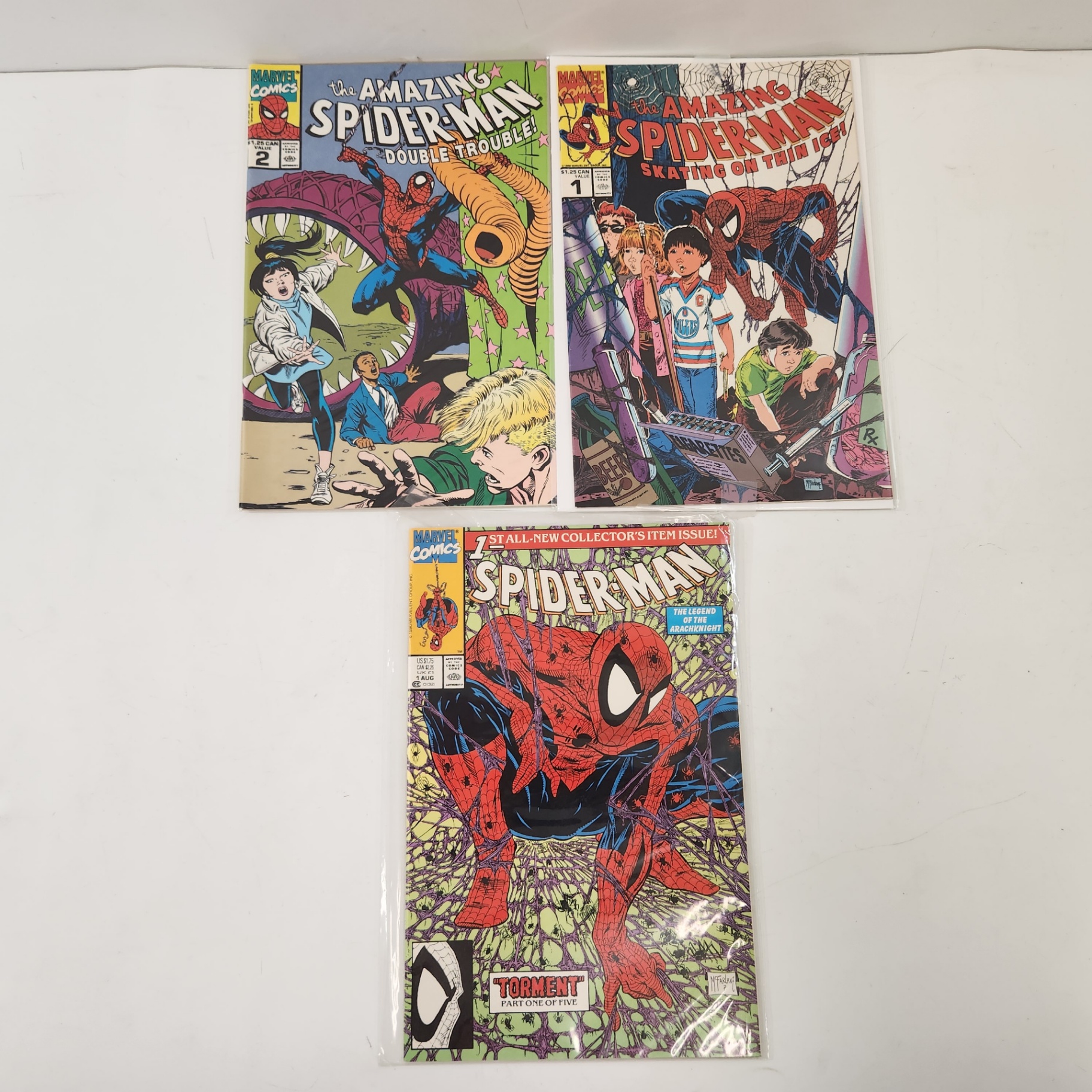 Spiderman 1 + Variant + 2 (Mcfarlane Covers) - image 1 of 4