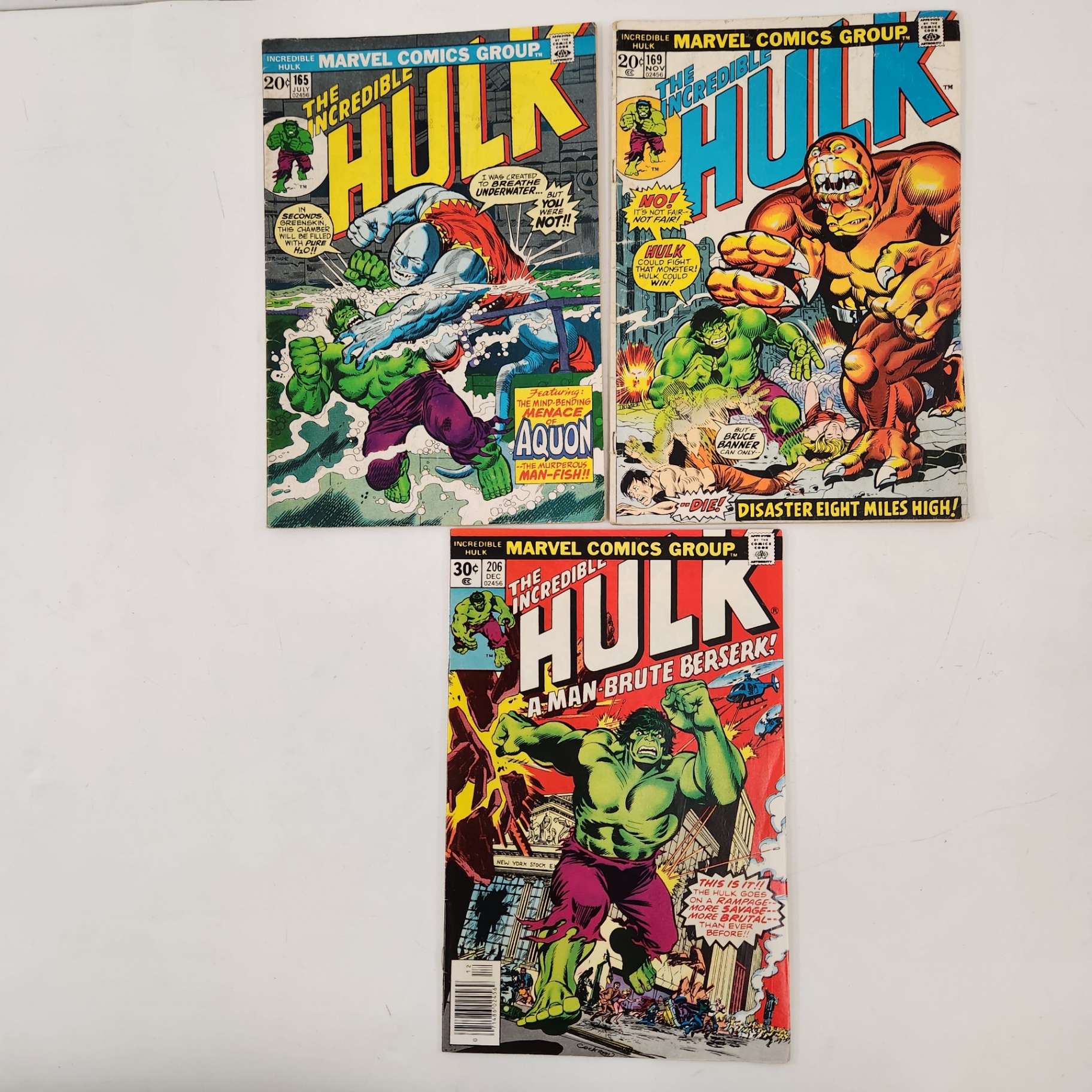 Incredible Hulk 165, 169,206 - image 1 of 4
