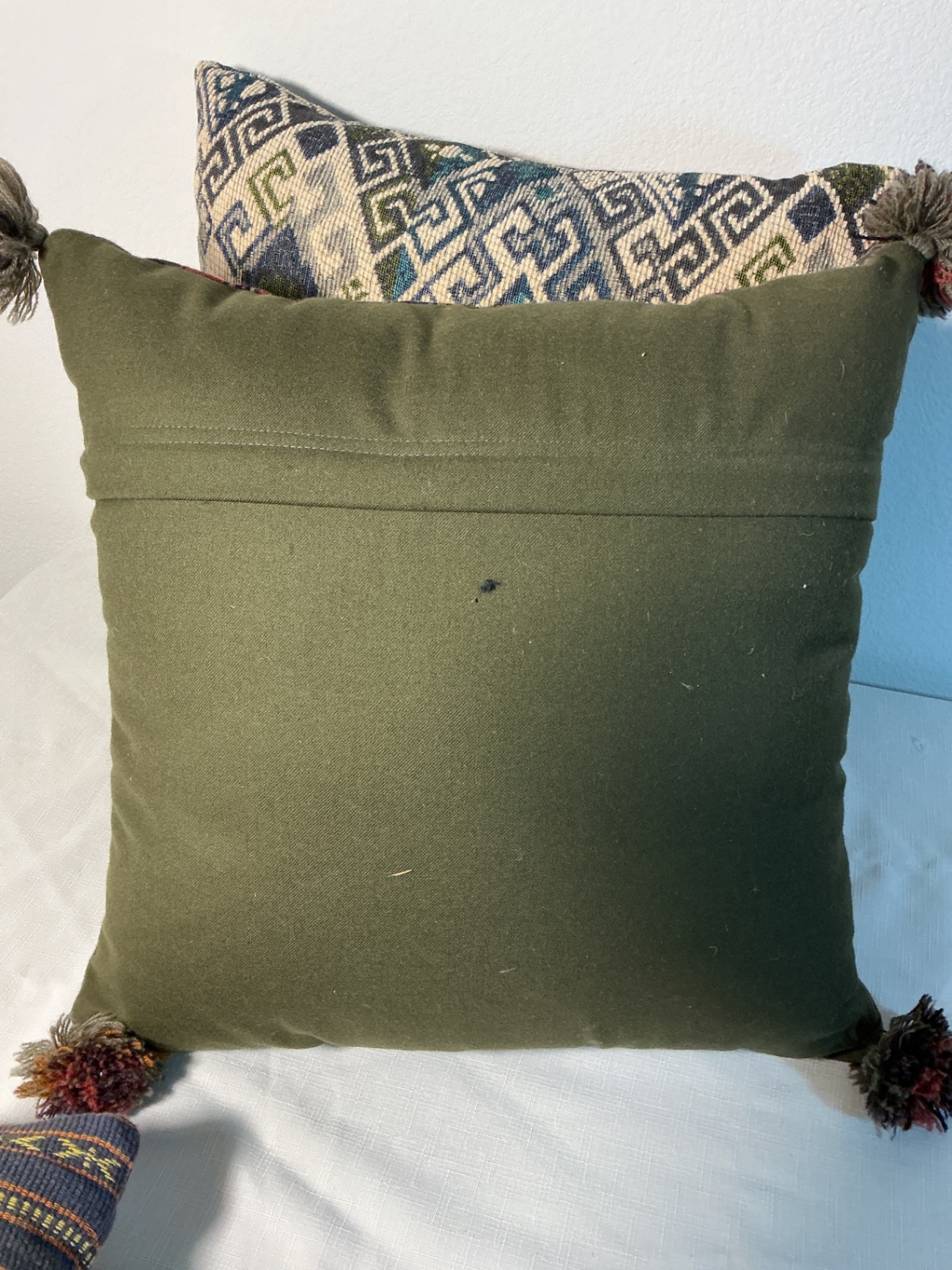 Three vintage rug pillows - image 4 of 5