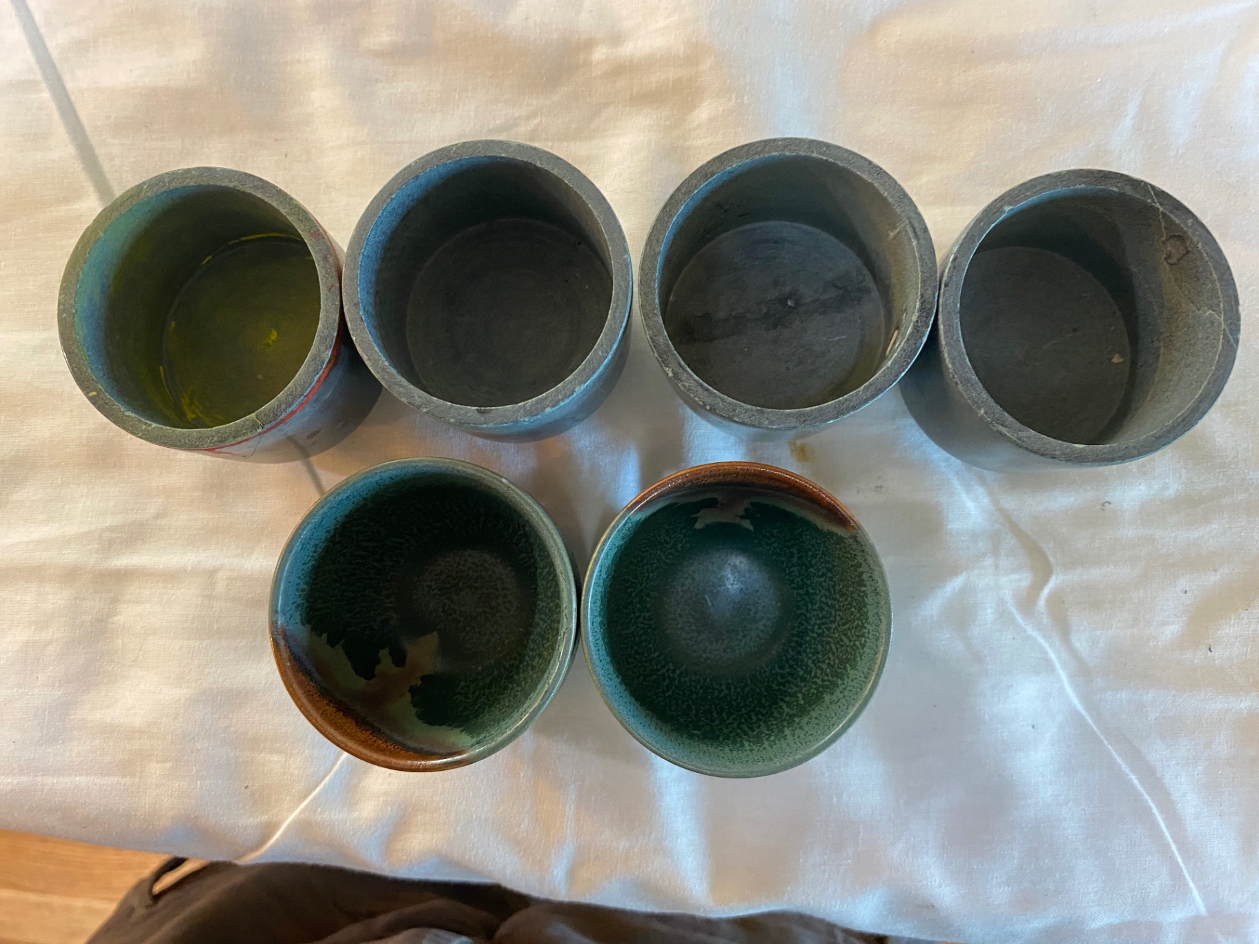Hand Made pottery bowls, spoons, and drinking cups - image 9 of 22