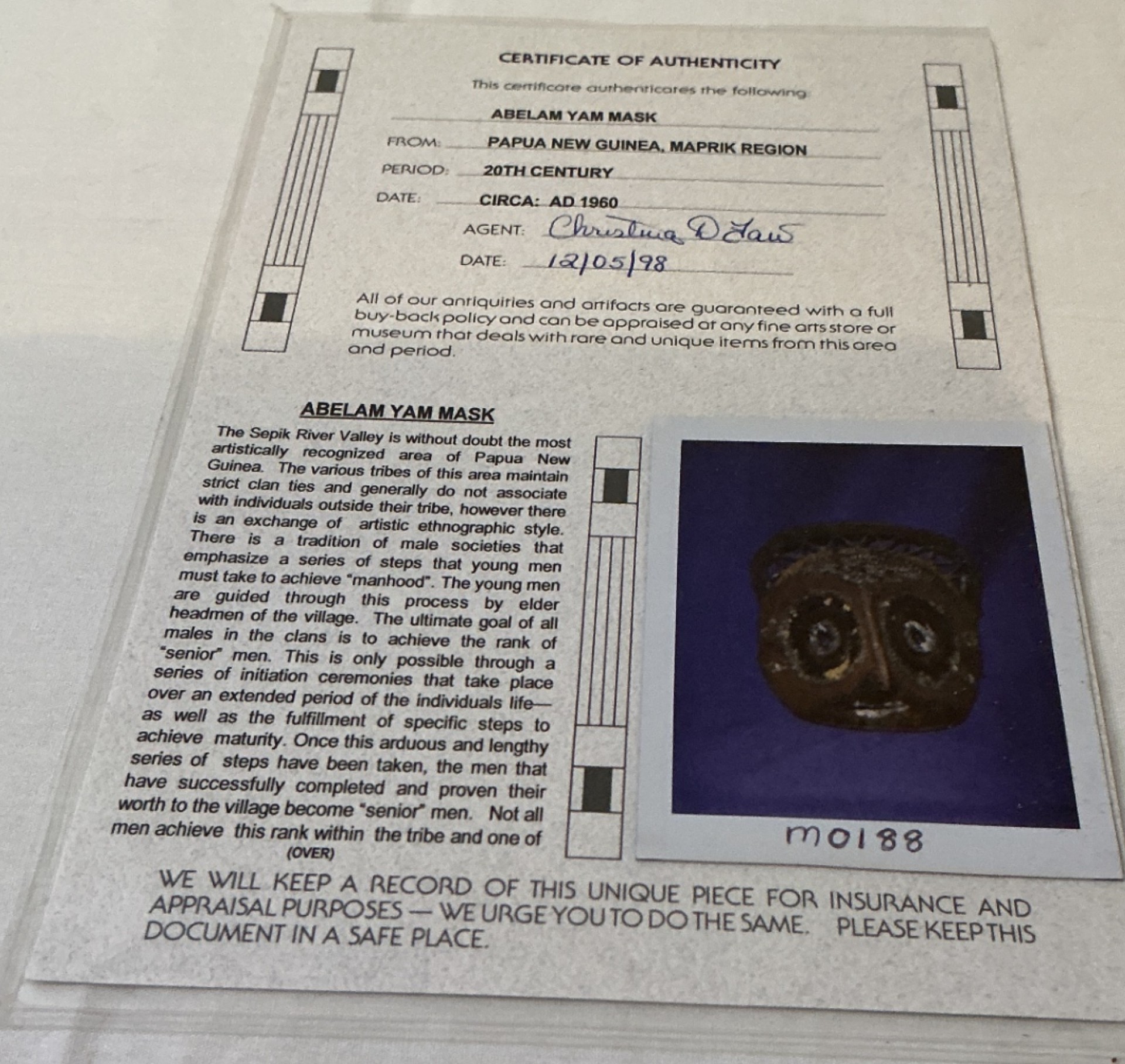 Abelam Yam Masks - image 8 of 9