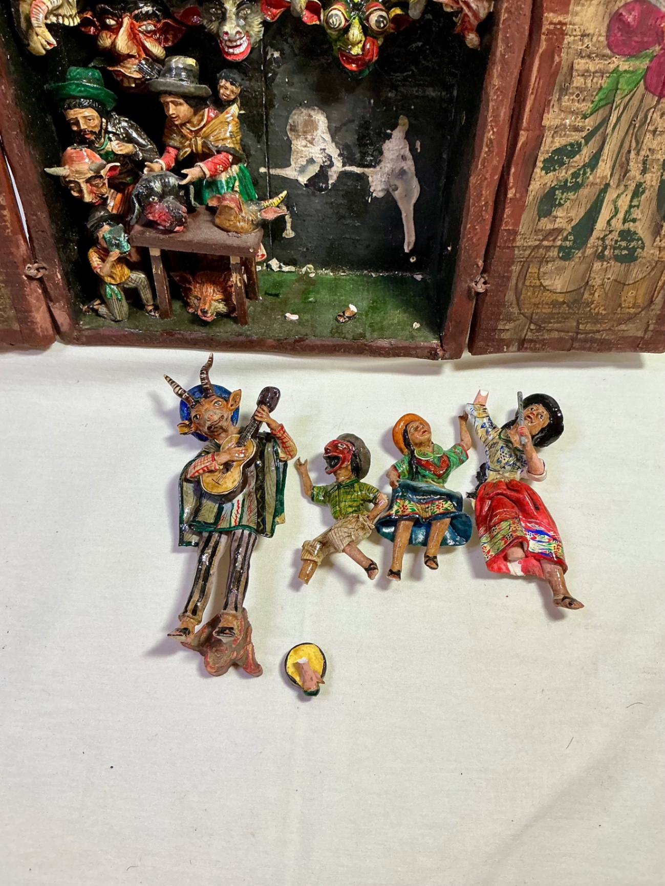 Pair of Peruvian Retablo - image 3 of 8