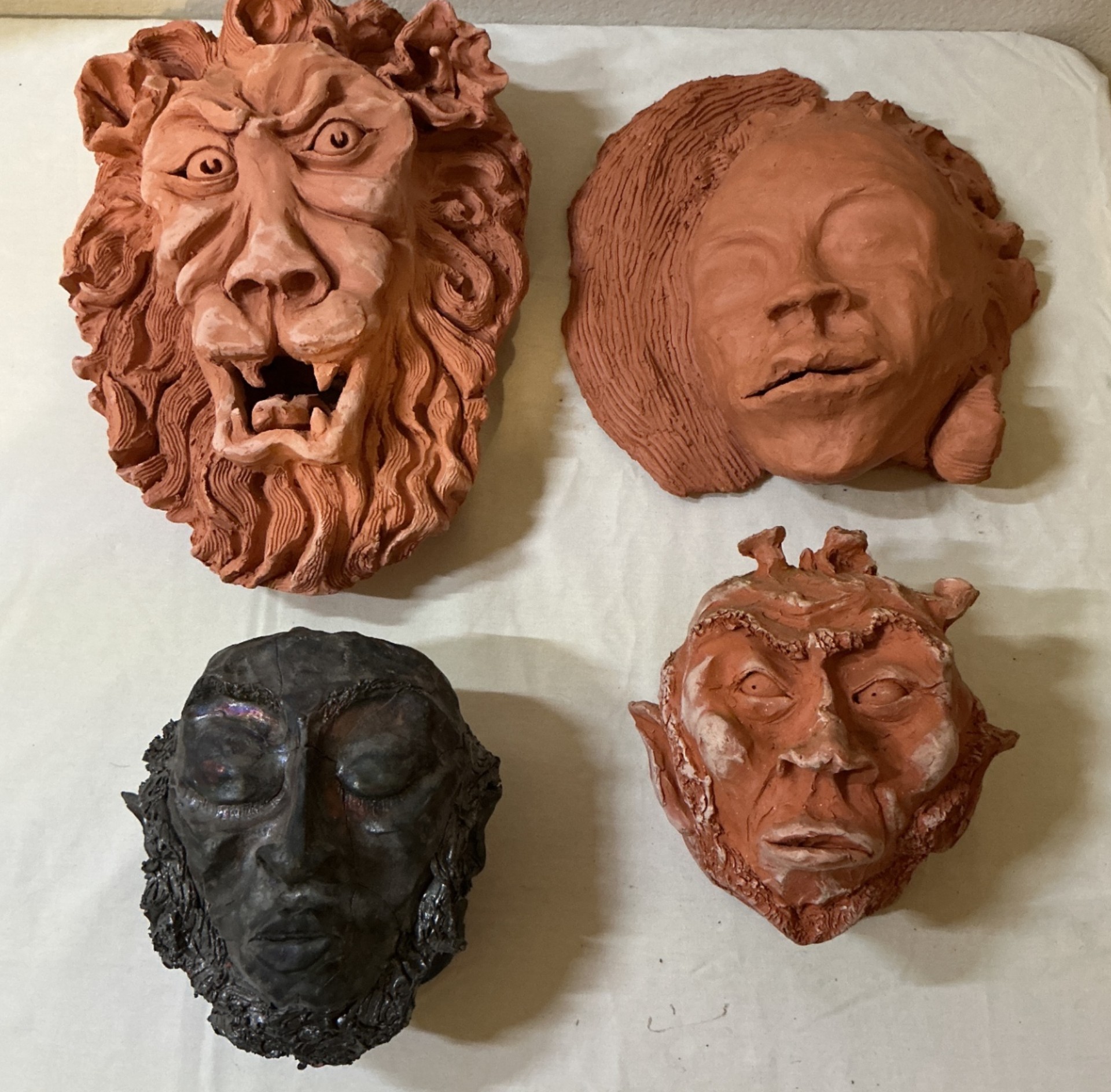 Unique Clay Masks wall art - image 1 of 6