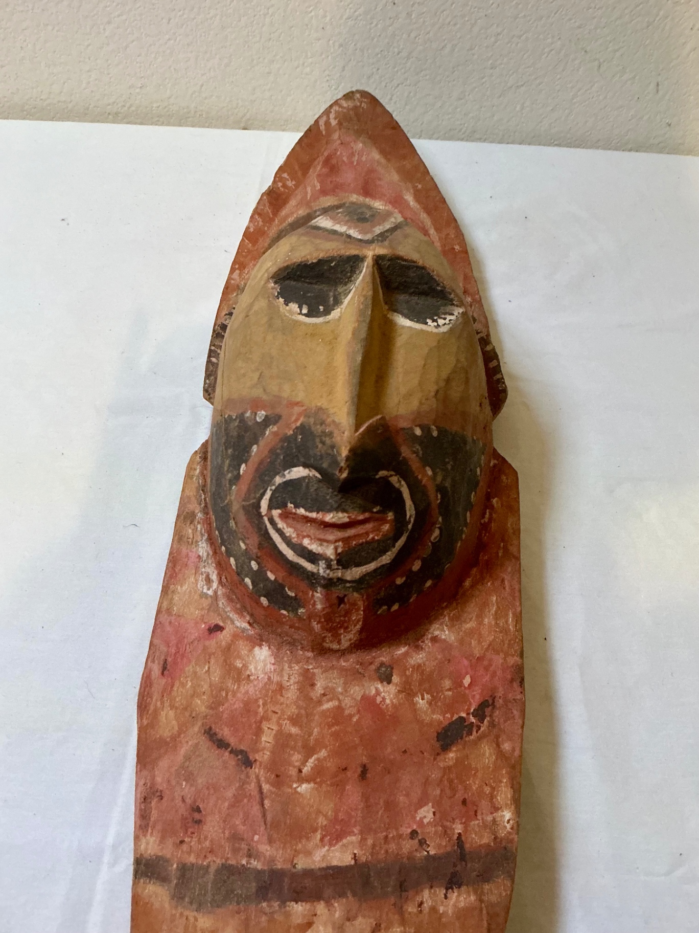 Folk Art Wooden Mask African - image 5 of 5