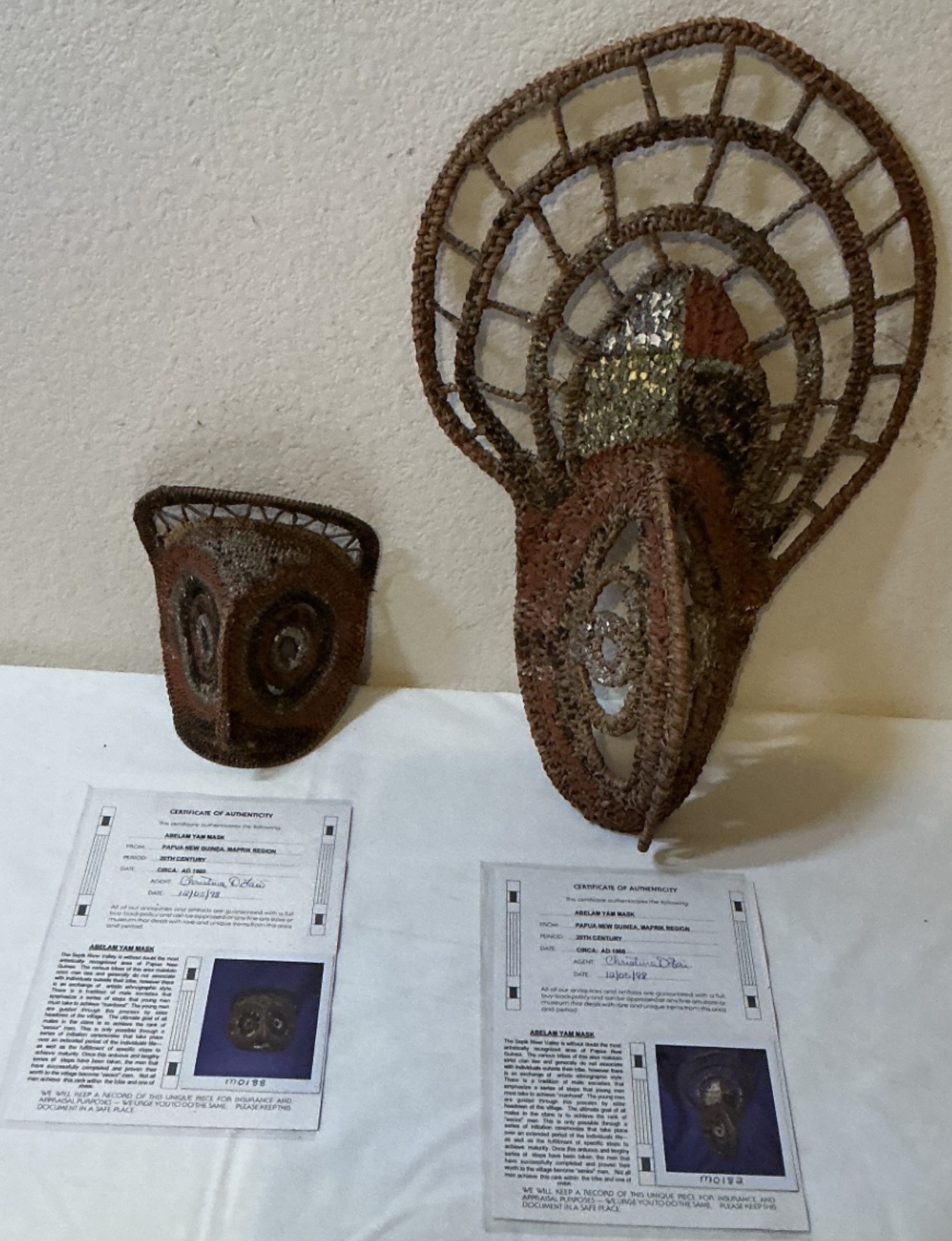 Abelam Yam Masks - image 1 of 9