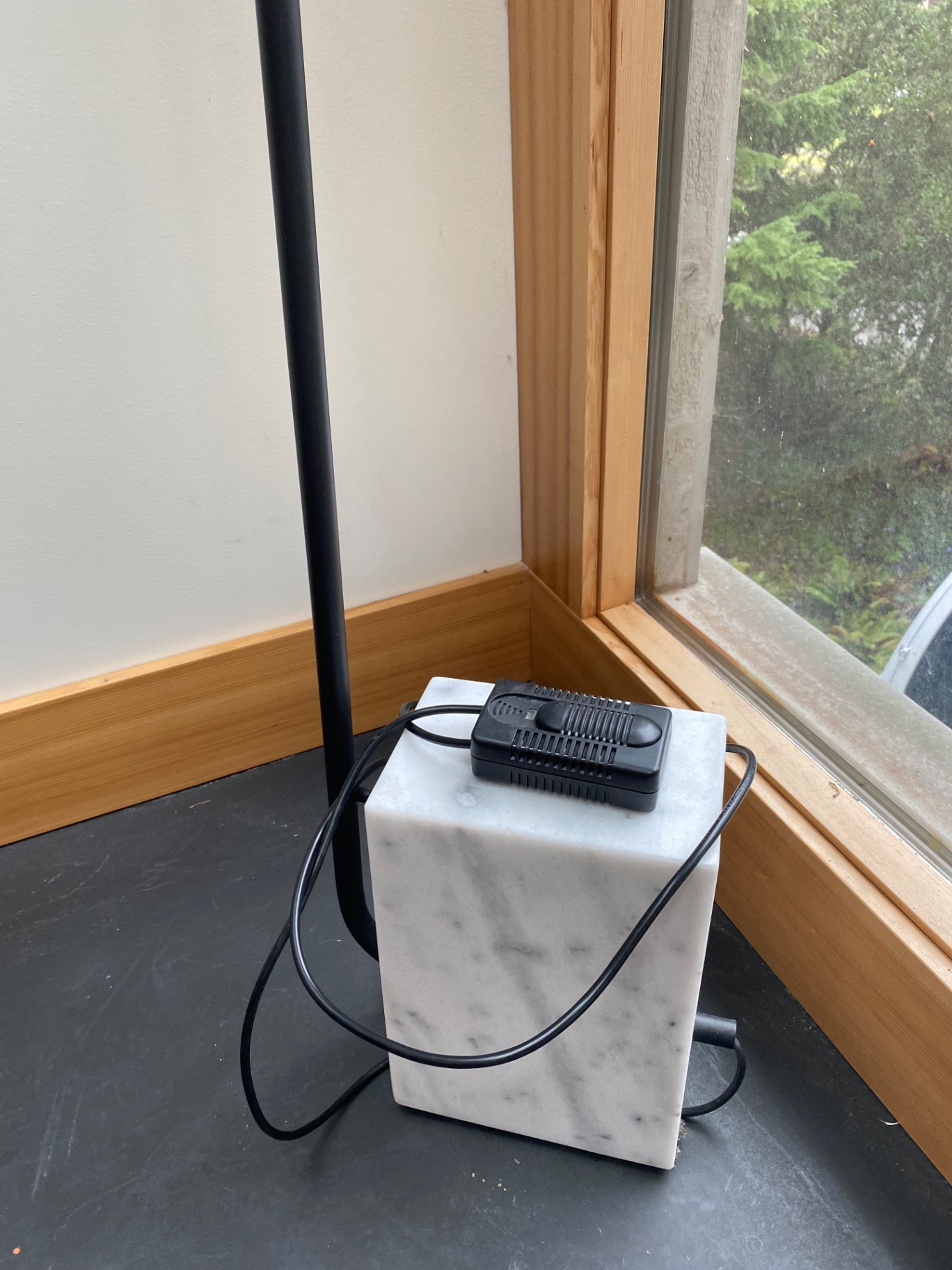 Herman Miller Sayl Office Chair, Marble stand floor lamp - image 6 of 10