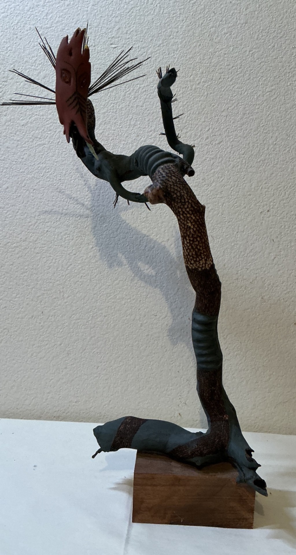 Abstract Wood Sculpture - image 4 of 4