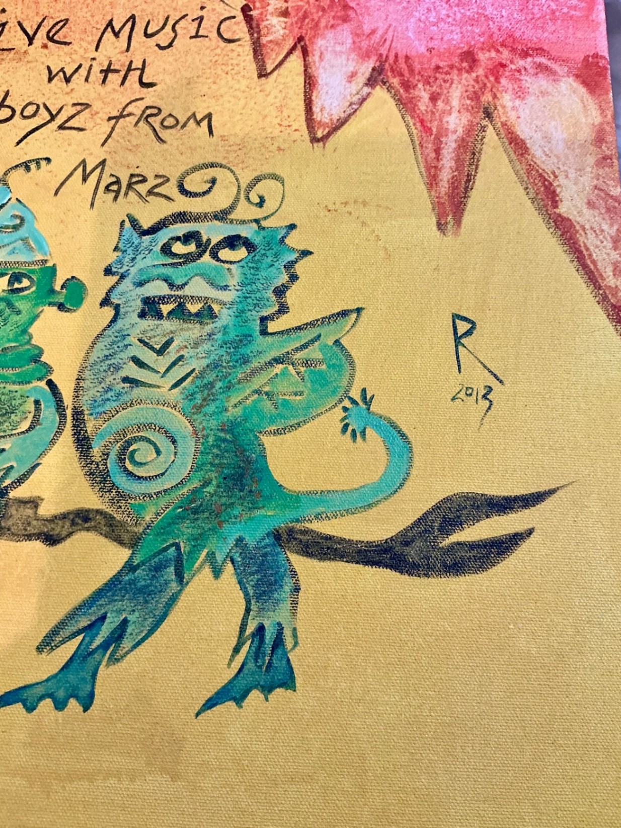 Painted canvas by Rikki Ducornet - image 3 of 3