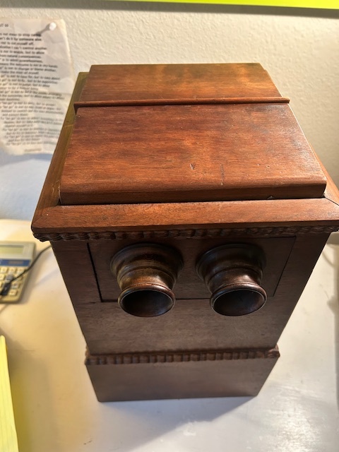 Antique Alex Becker Table Top Large Sweetheart Revolving Stereoscope Viewer - image 6 of 6