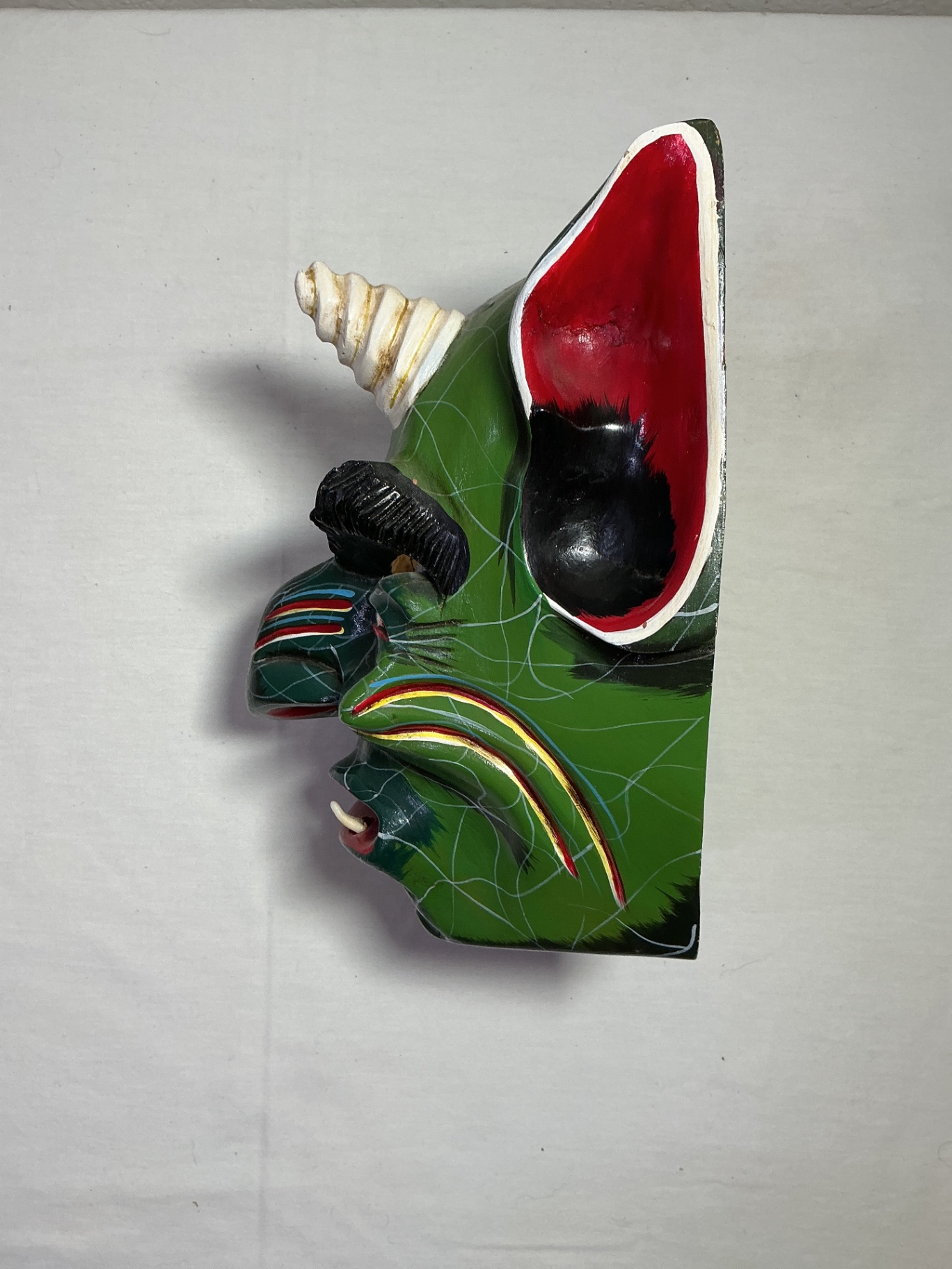 Mexican Folk Art Carved wood mask  - image 3 of 5
