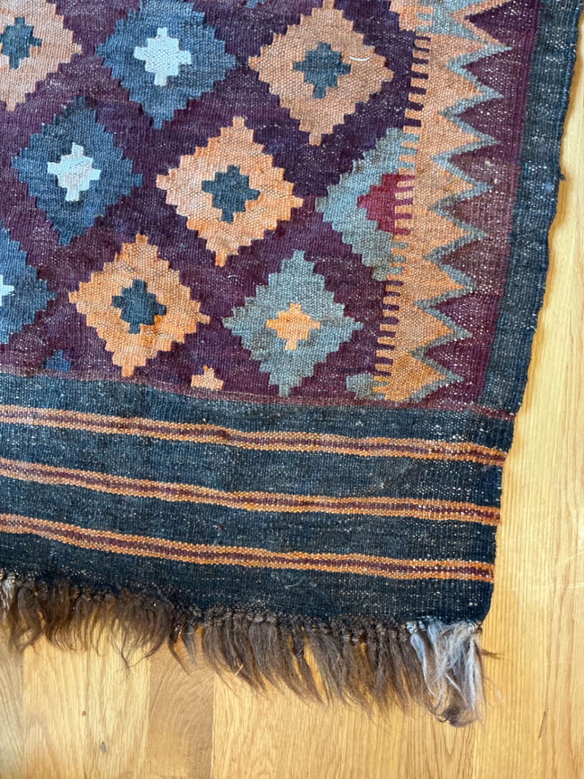 Small Vintge Kilm Wall Hanging - image 4 of 4