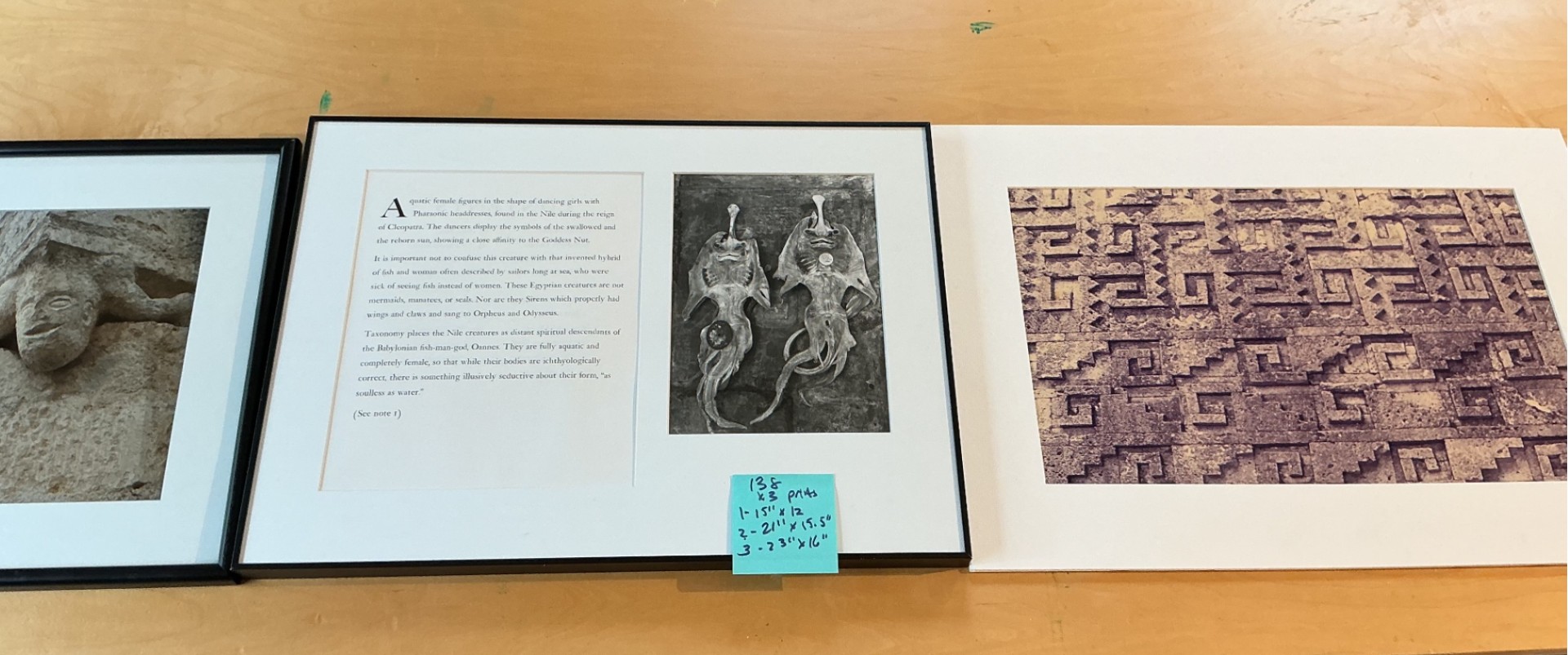 4 Unique B & W Photos, framed or matted - image 1 of 5